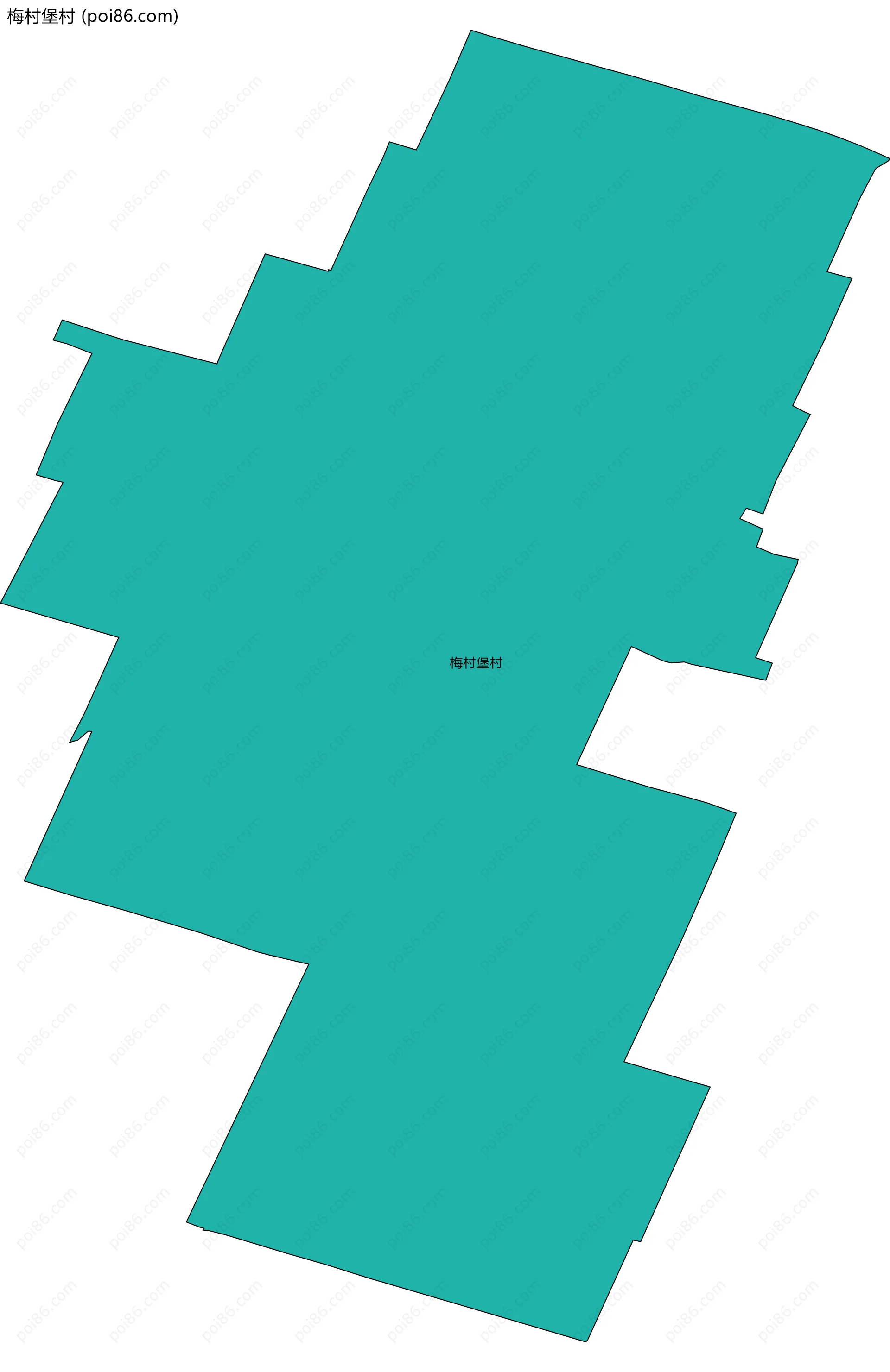 梅村堡村边界地图