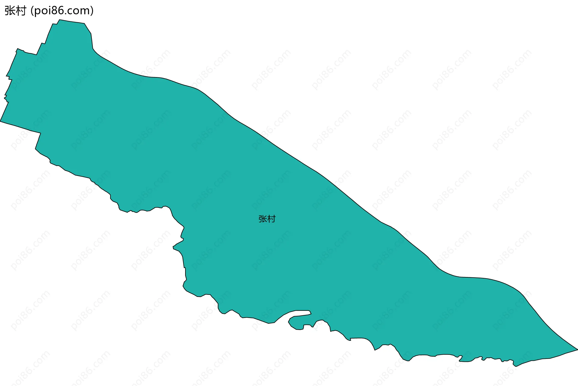 张村边界地图