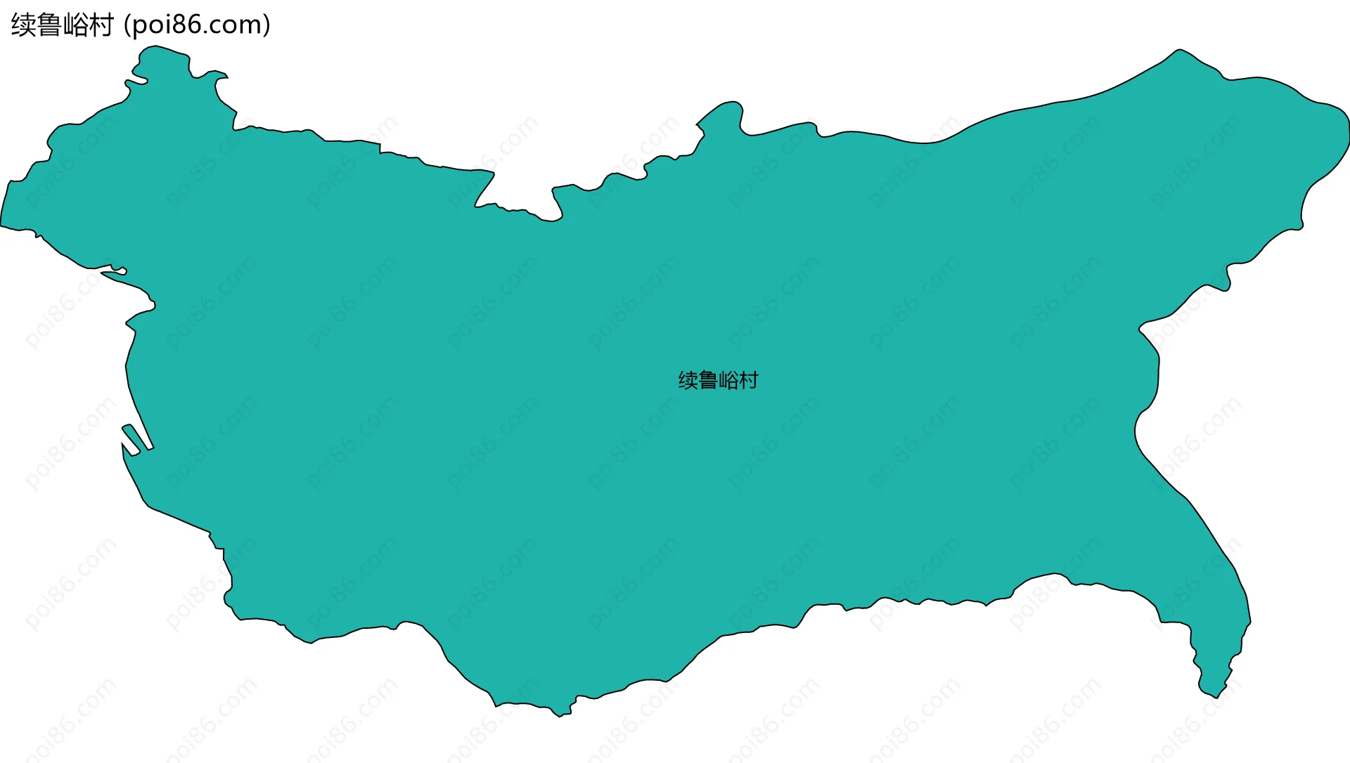 续鲁峪村边界地图