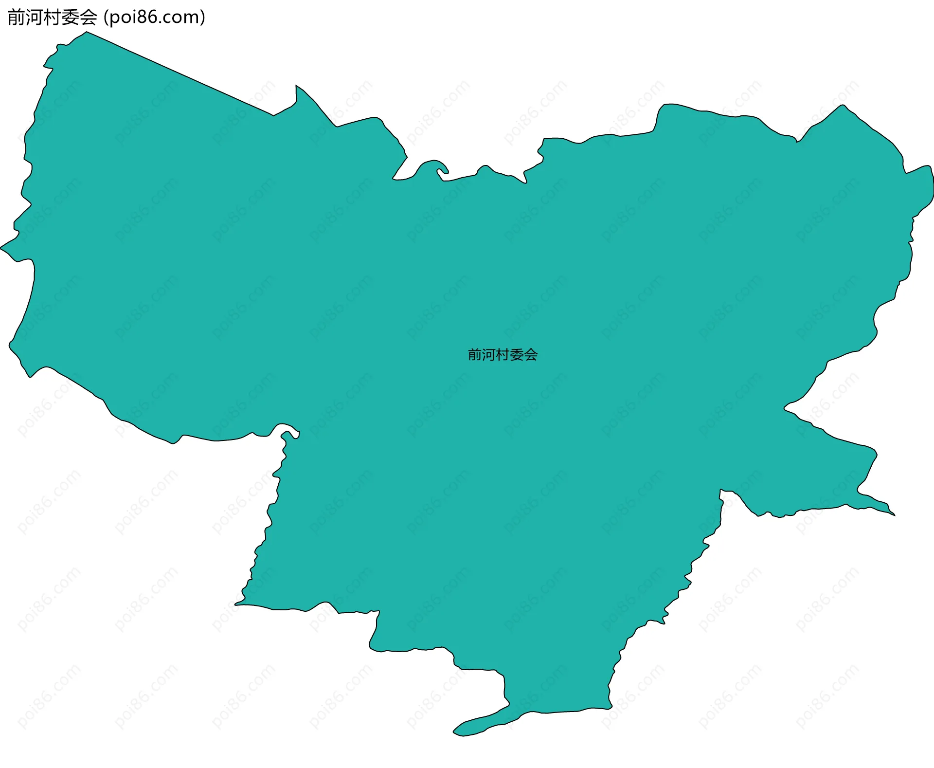 前河村委会边界地图