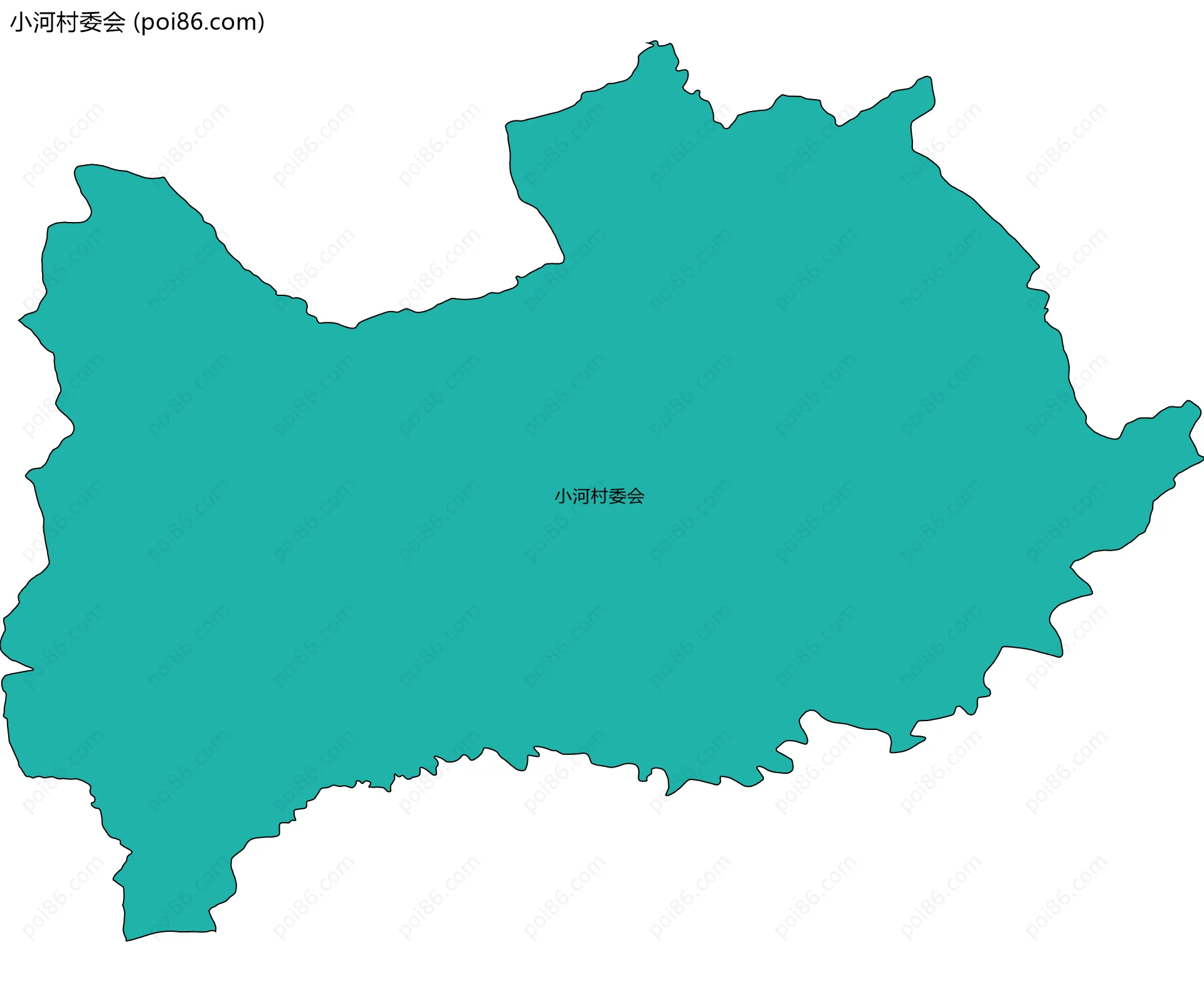 小河村委会边界地图