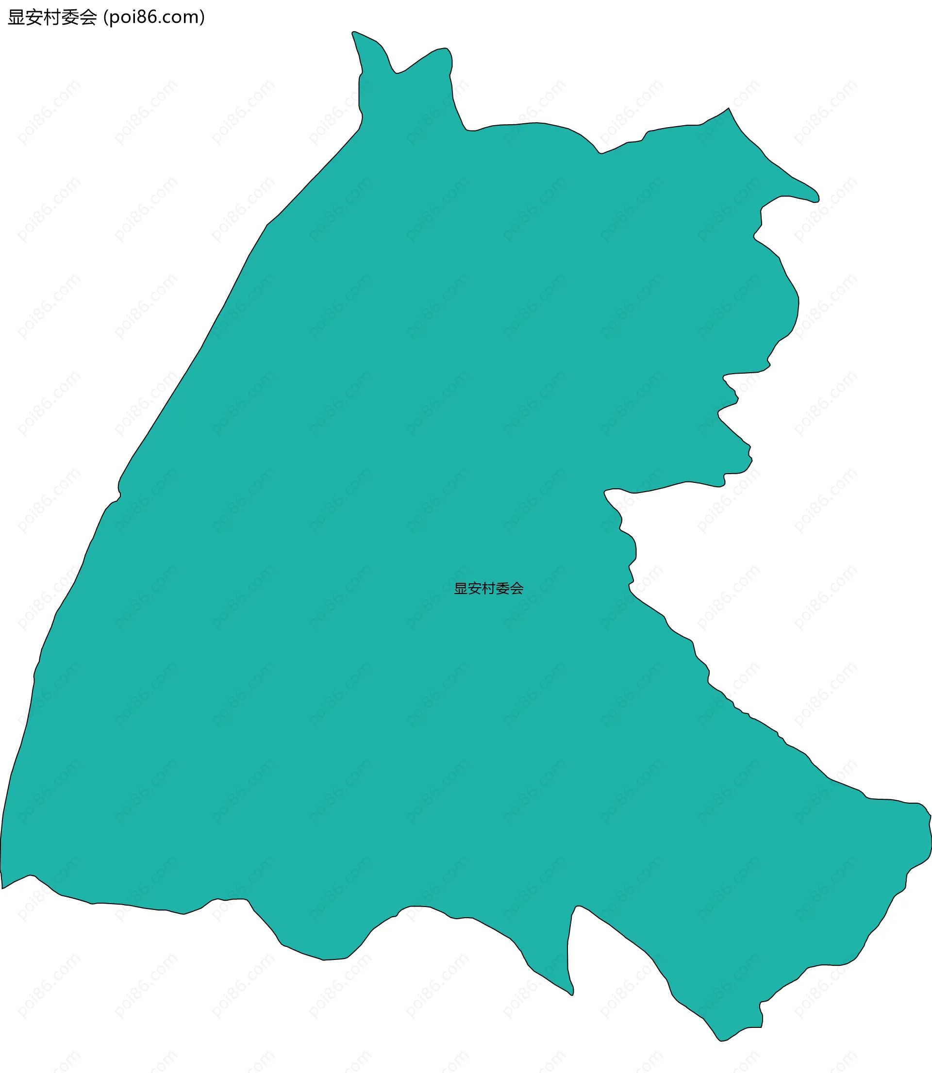 显安村委会边界地图