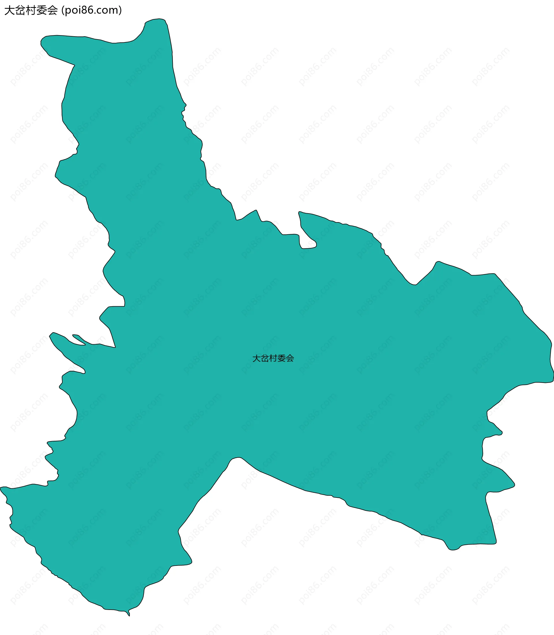 大岔村委会边界地图