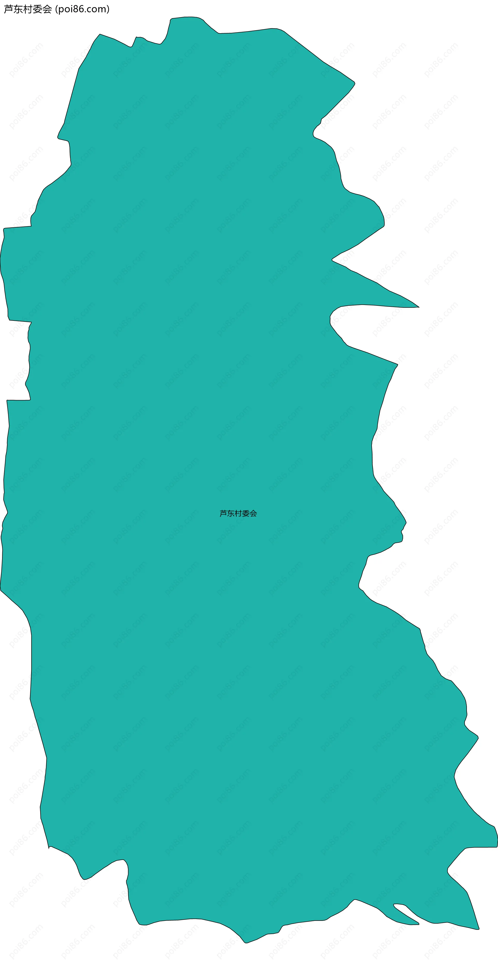 芦东村委会边界地图