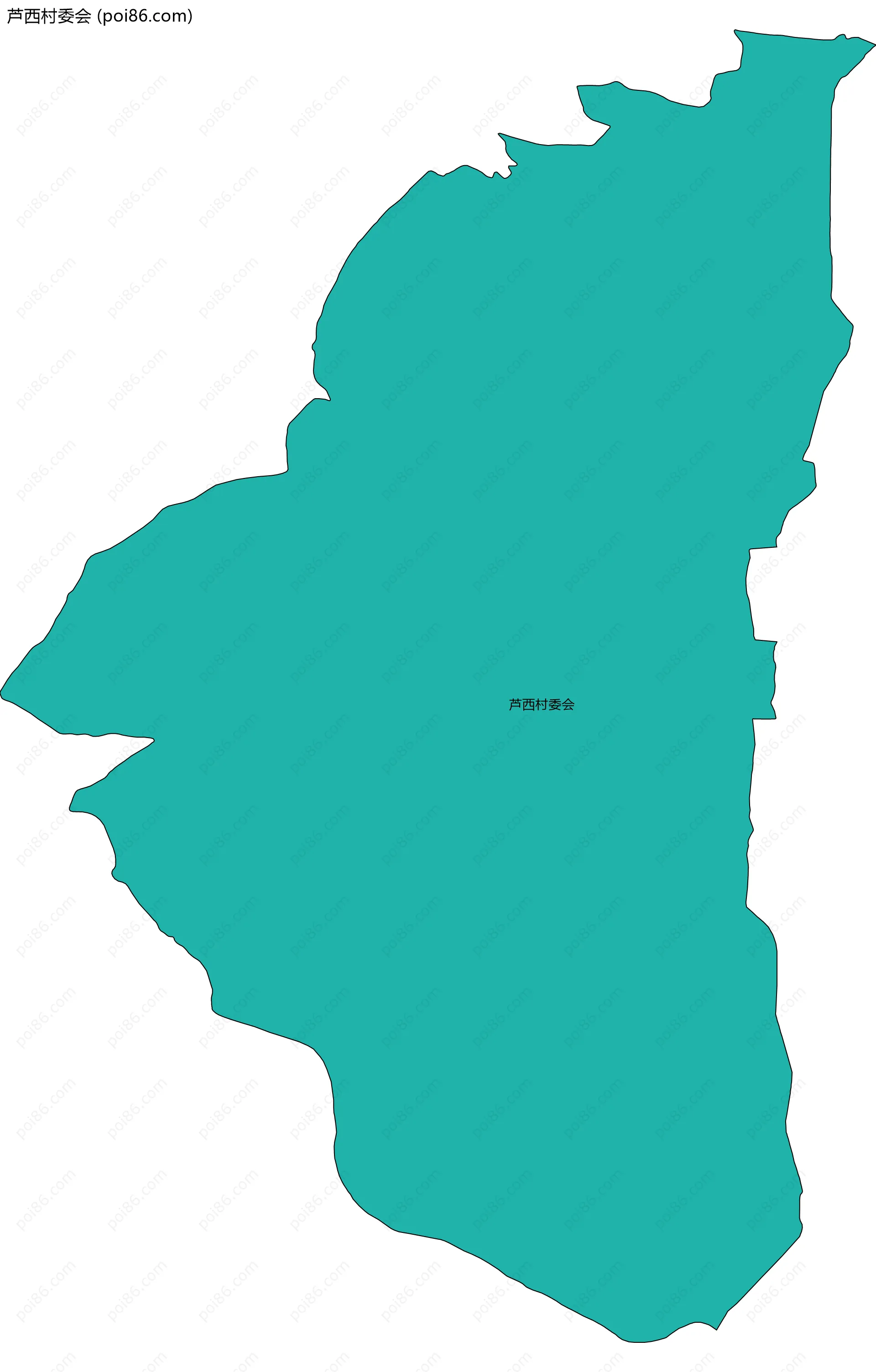 芦西村委会边界地图