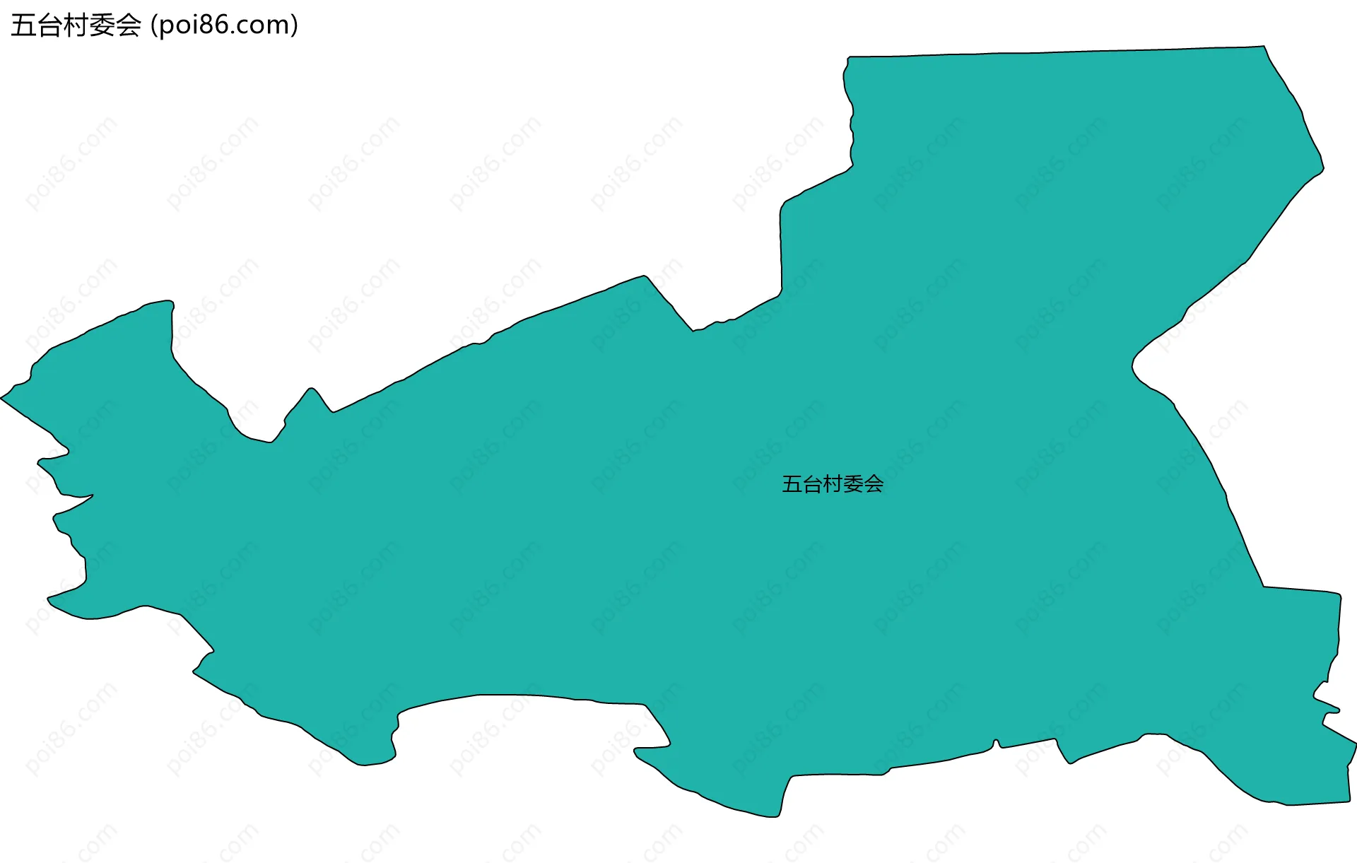 五台村委会边界地图
