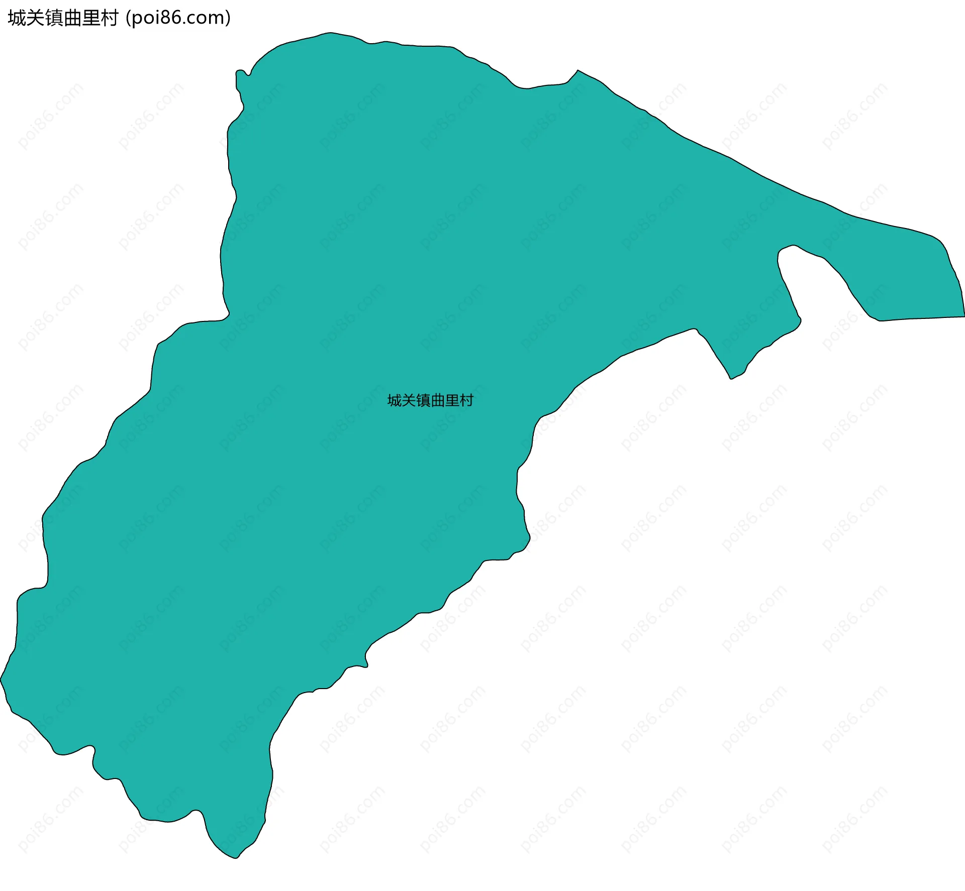 城关镇曲里村边界地图