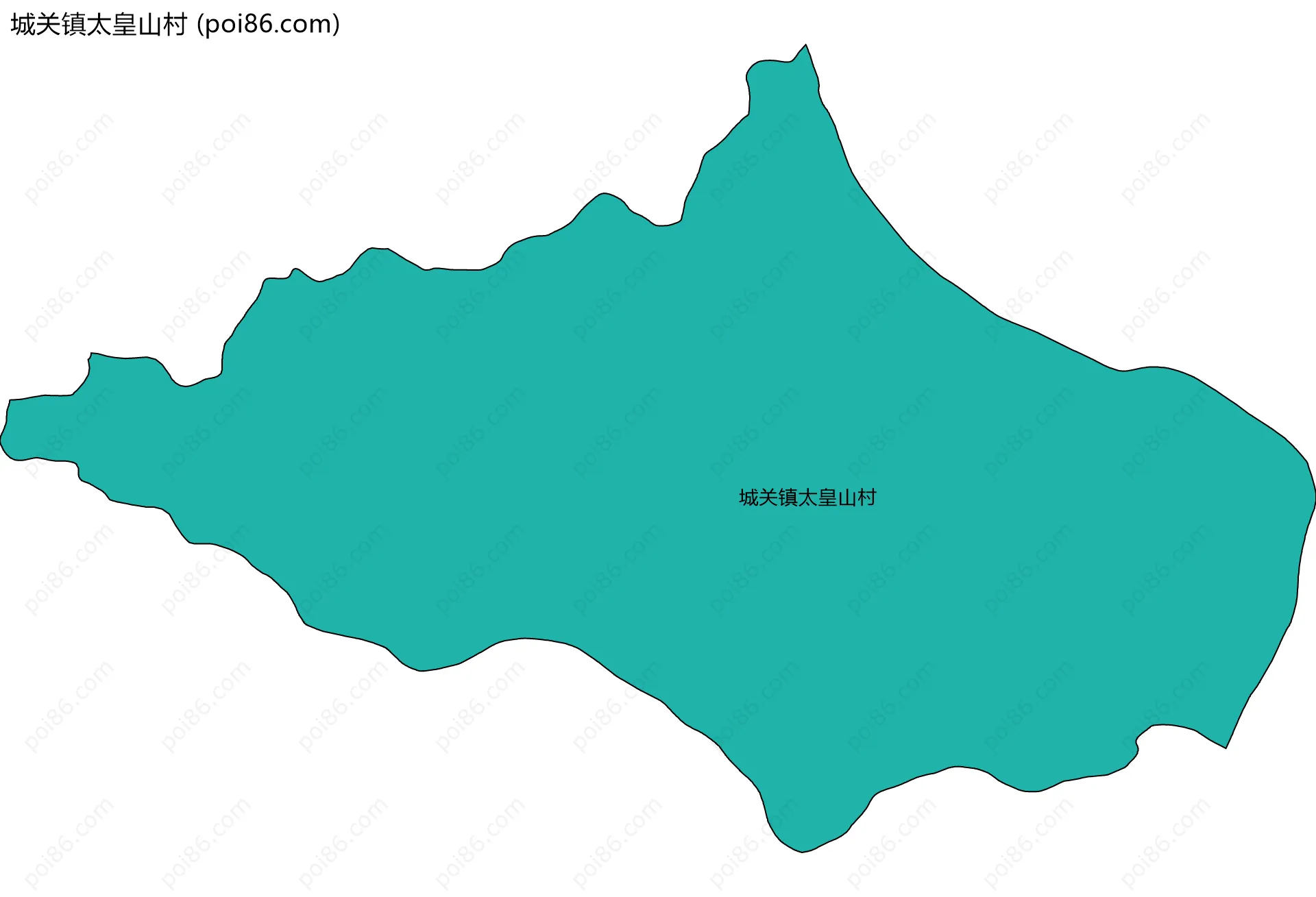 城关镇太皇山村边界地图