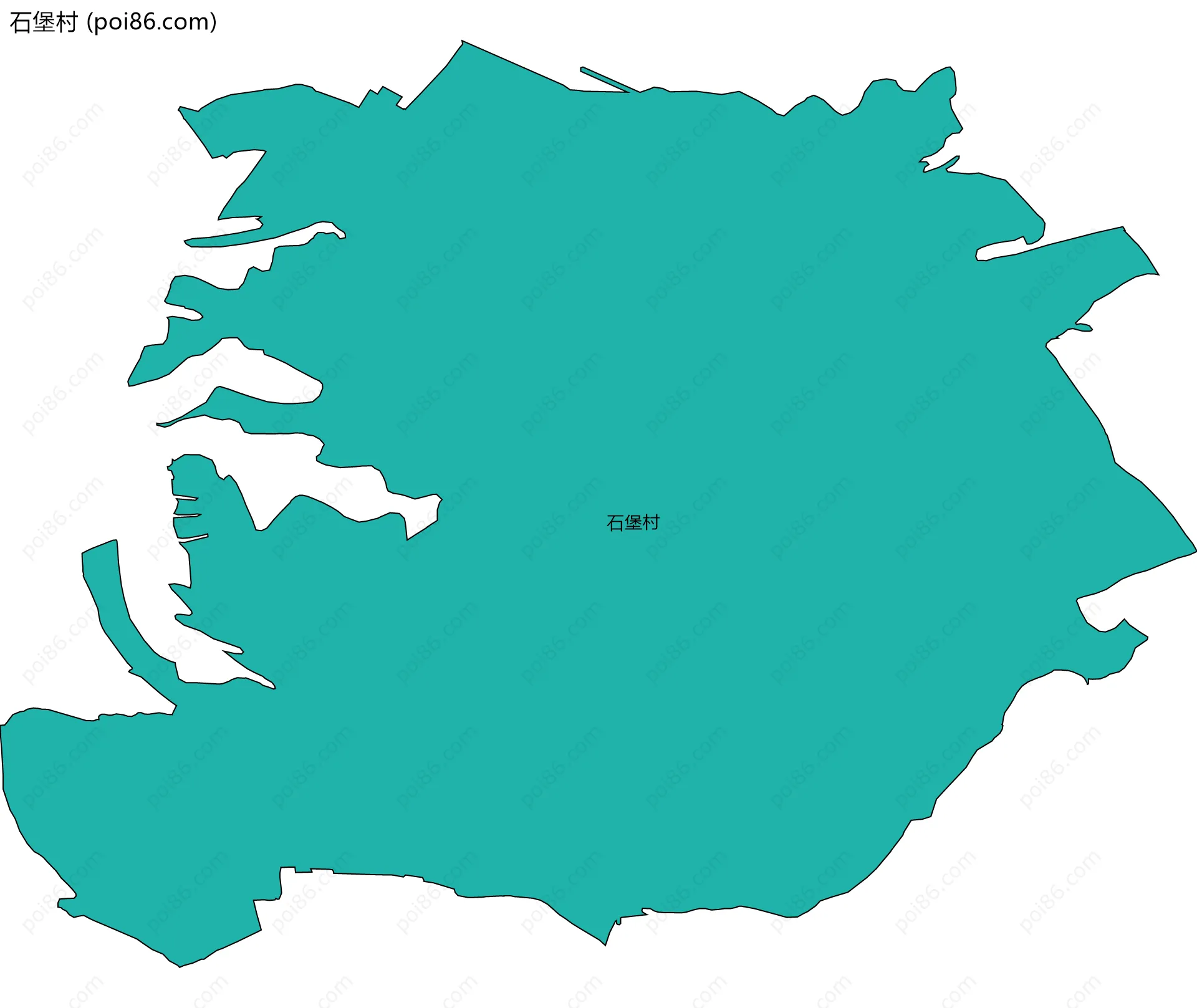 石堡村边界地图