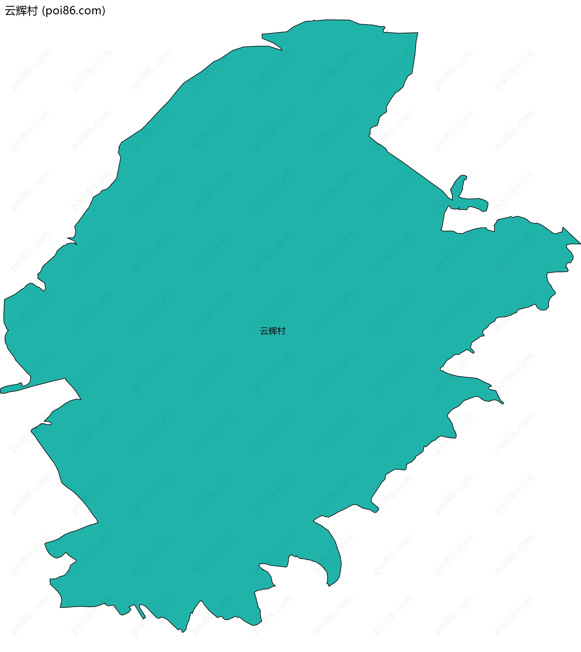 云辉村边界地图