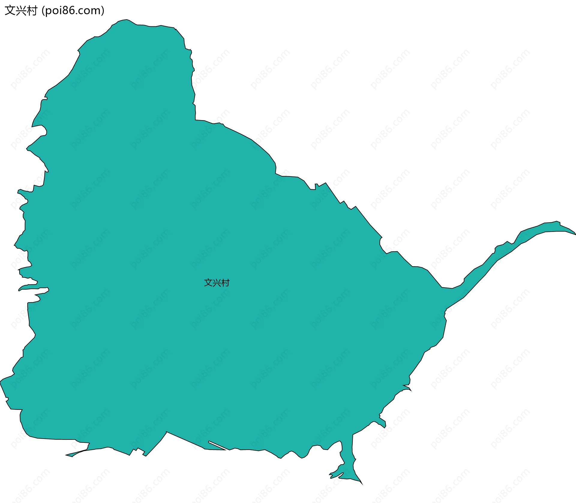文兴村边界地图