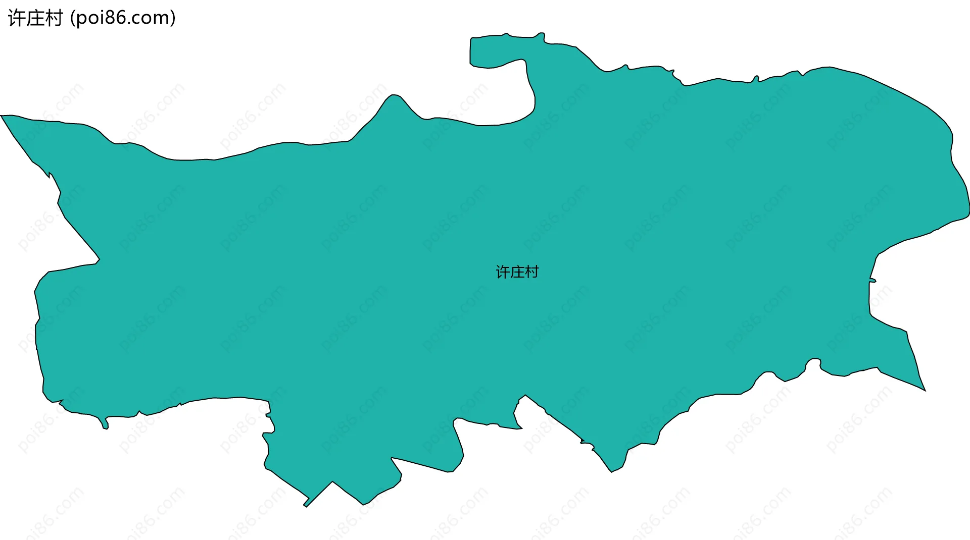 许庄村边界地图