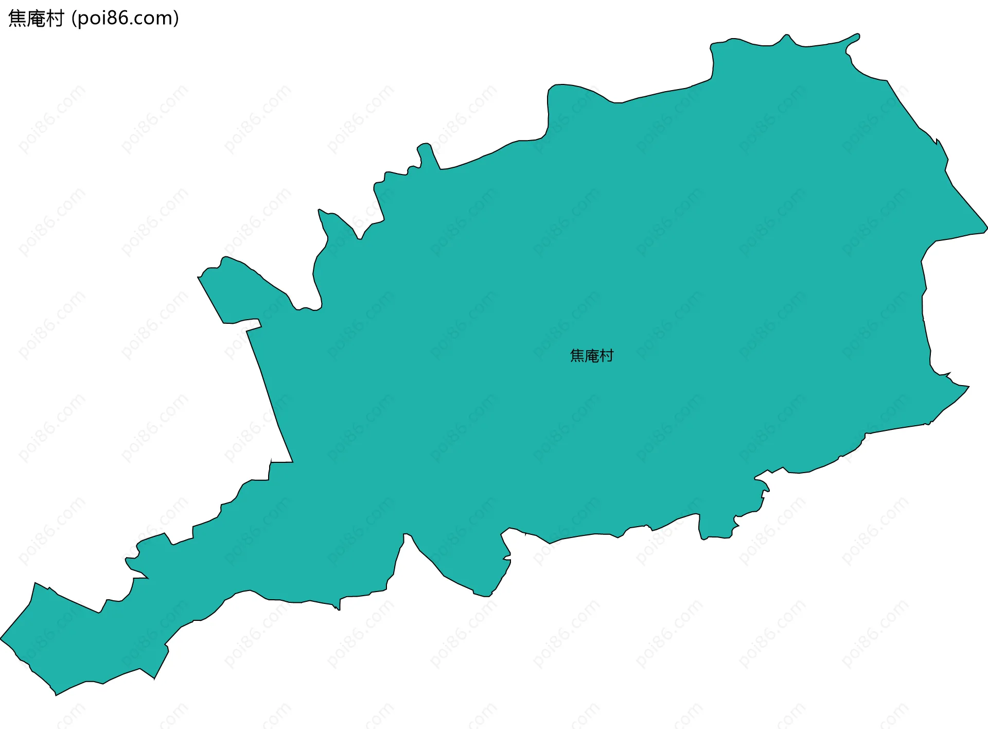 焦庵村边界地图