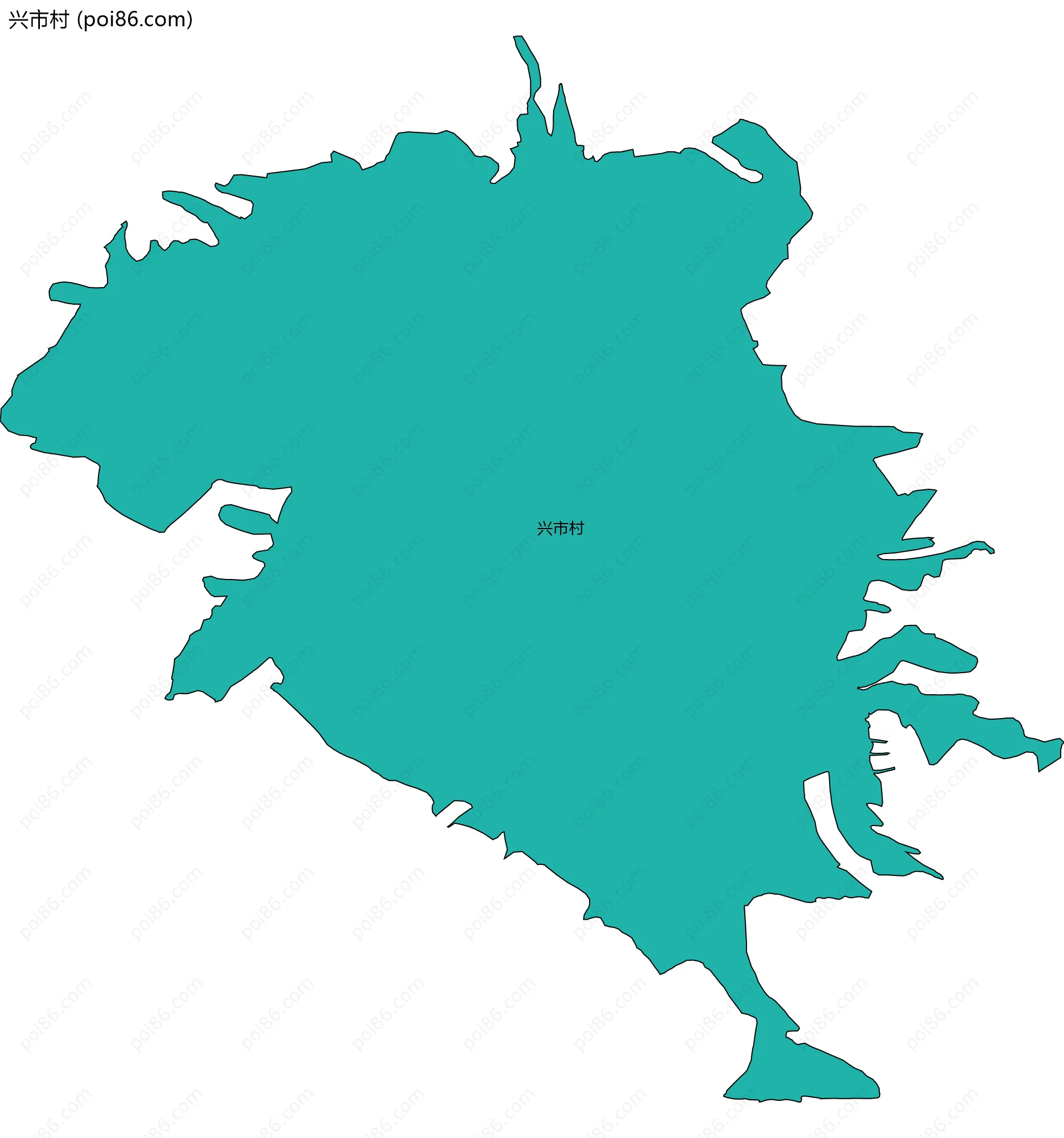 兴市村边界地图