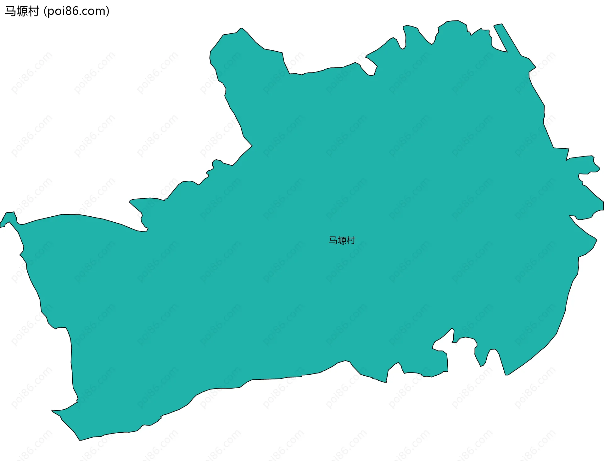 马塬村边界地图