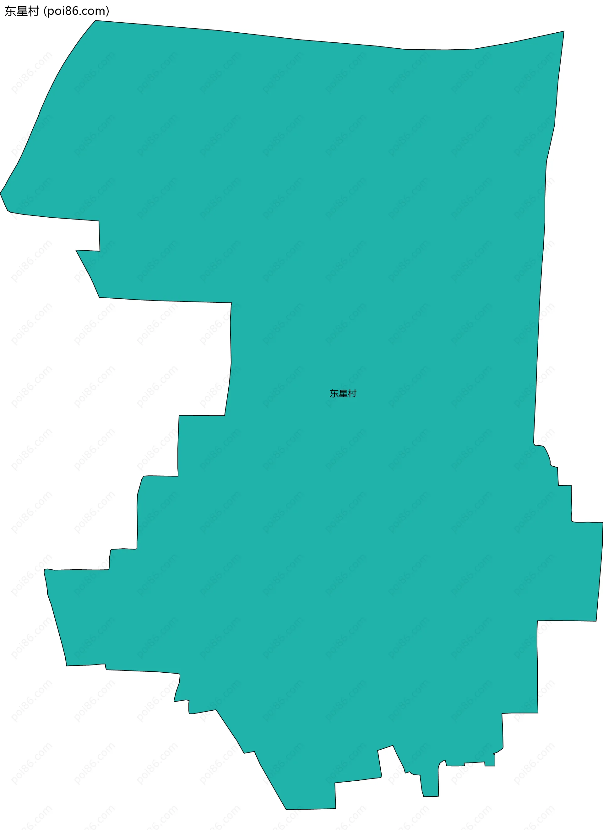 东星村边界地图