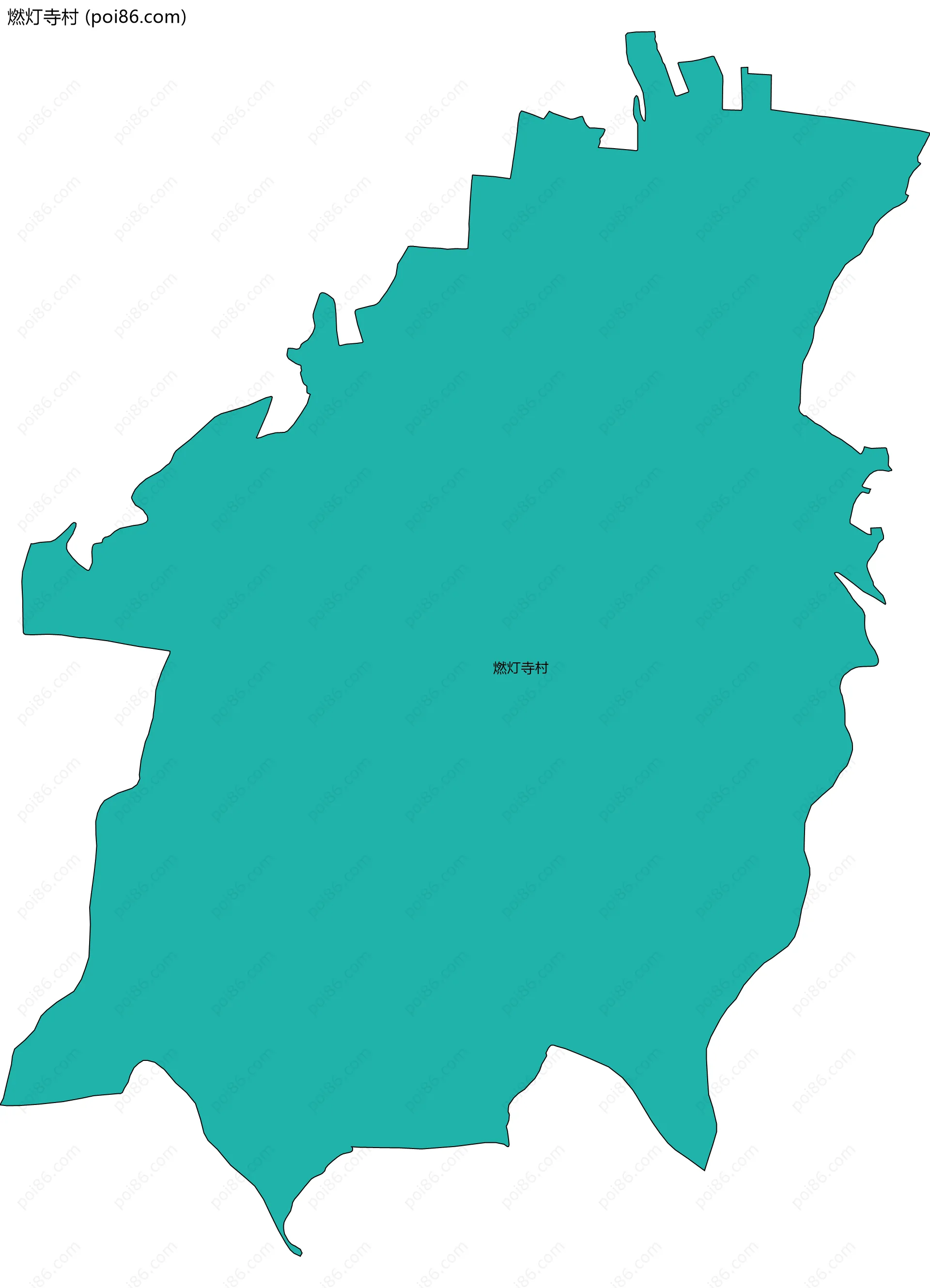 燃灯寺村边界地图