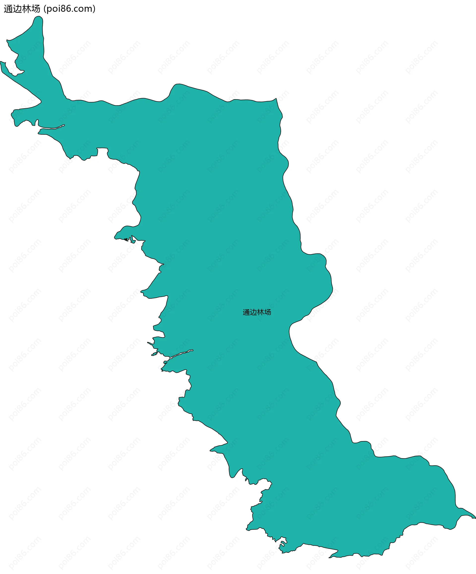通边林场边界地图