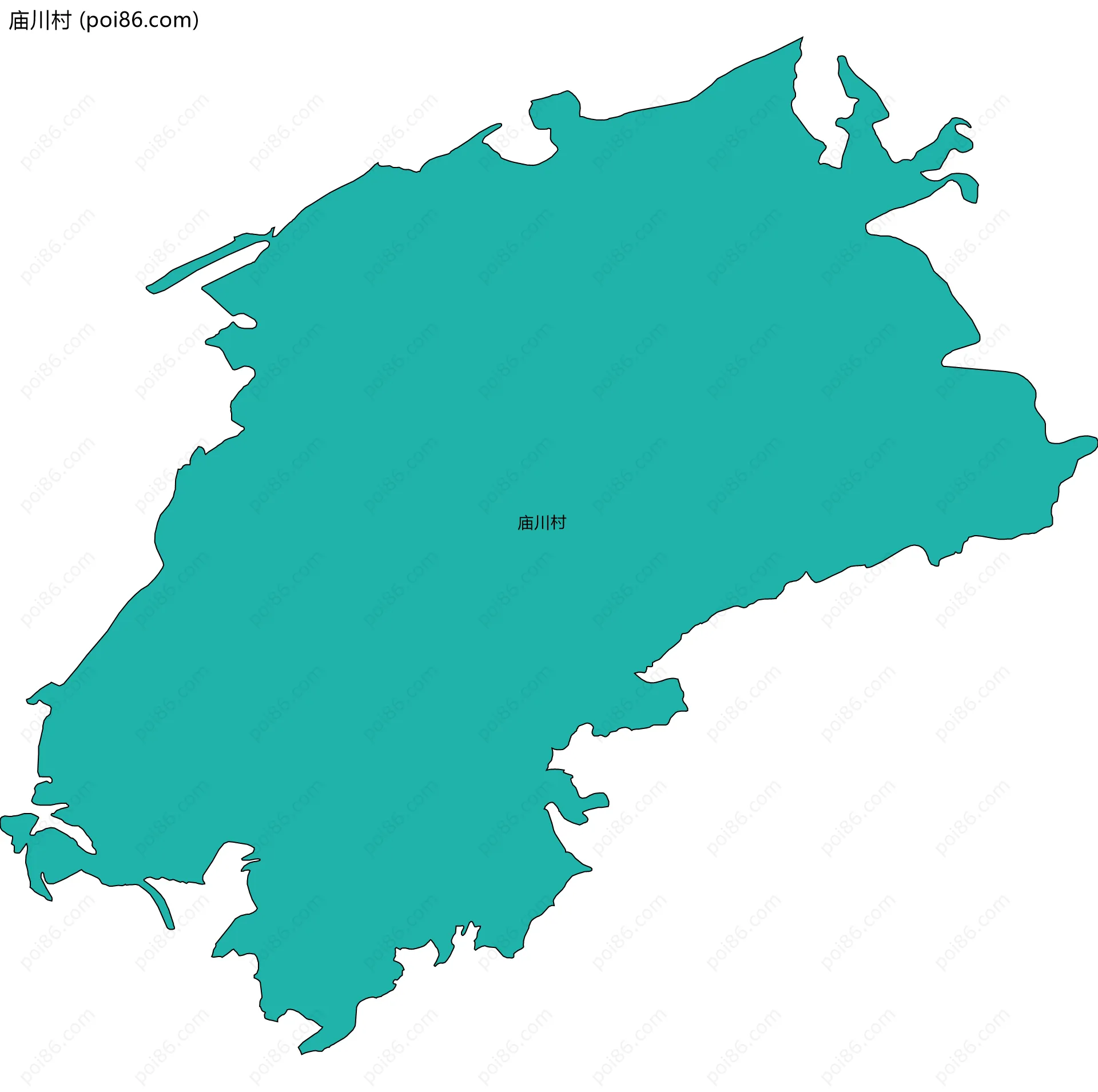 庙川村边界地图