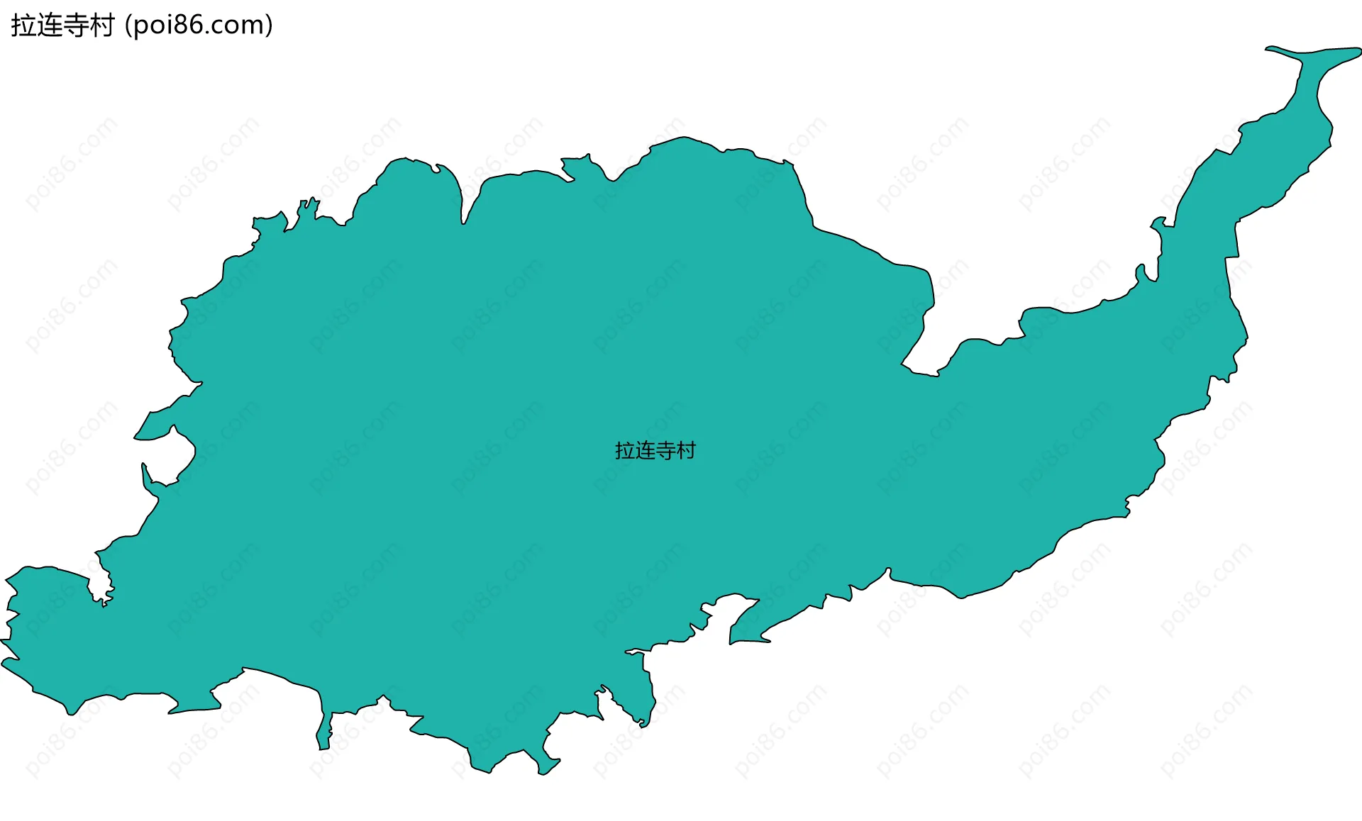 拉连寺村边界地图