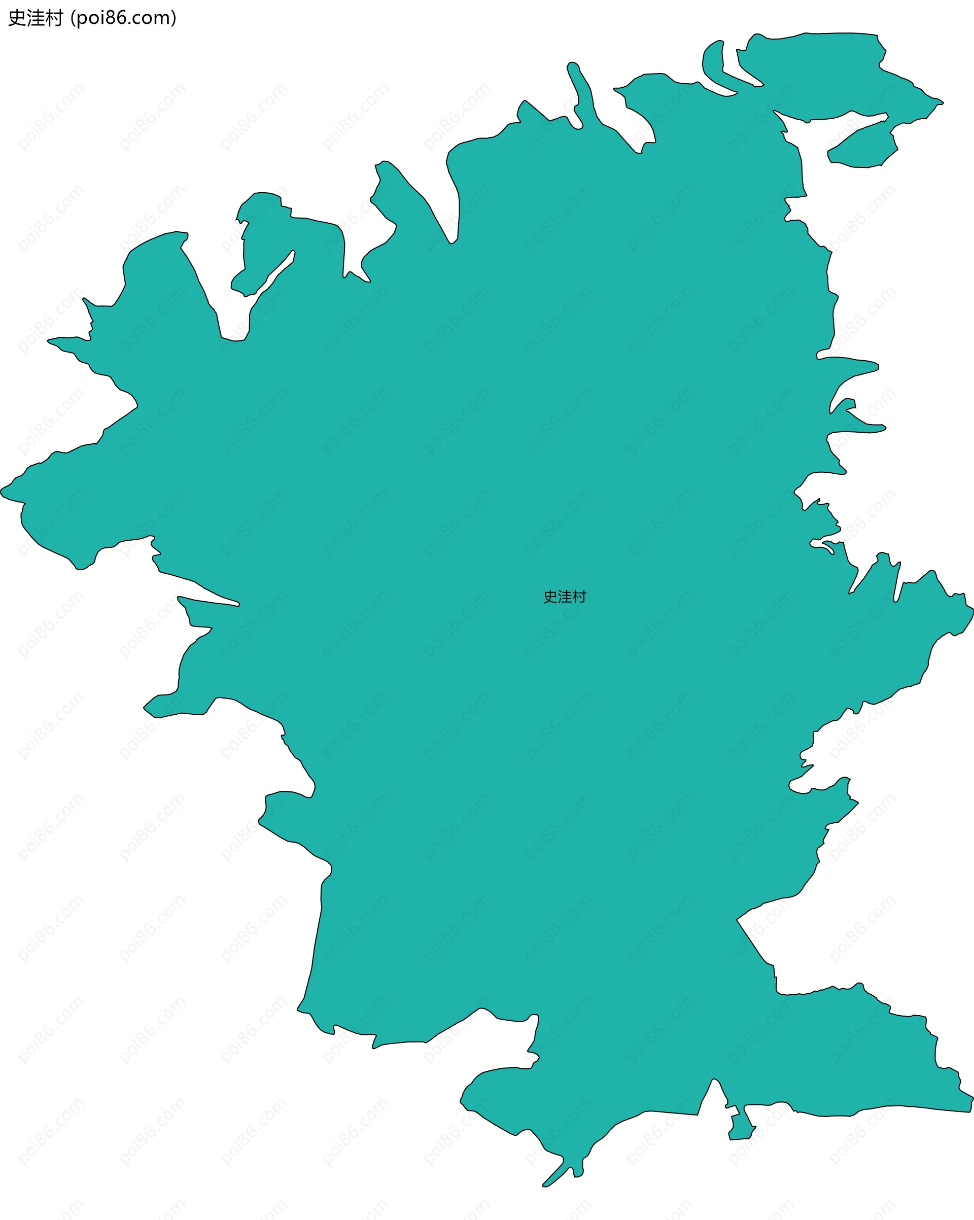 史洼村边界地图