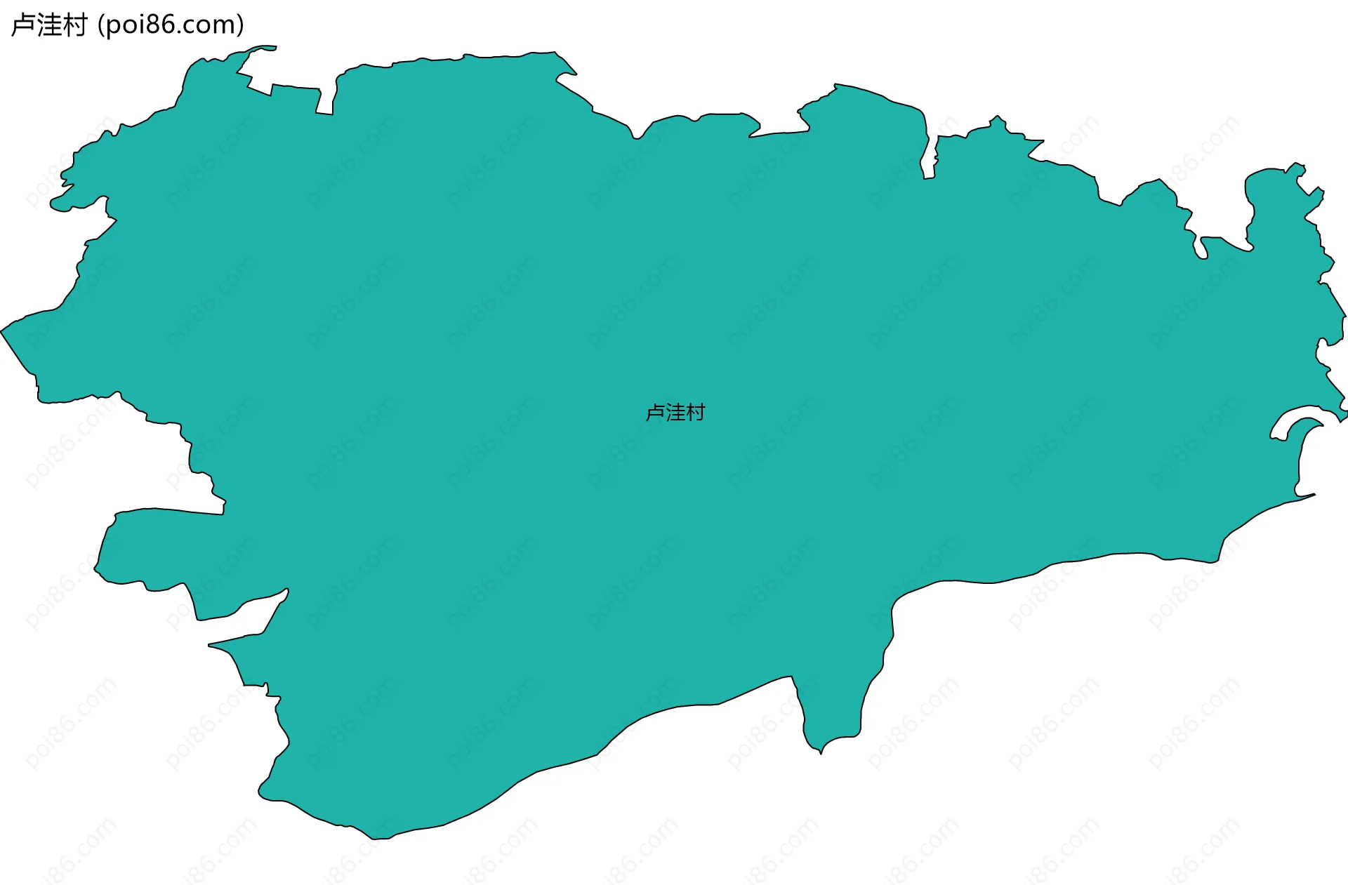 卢洼村边界地图