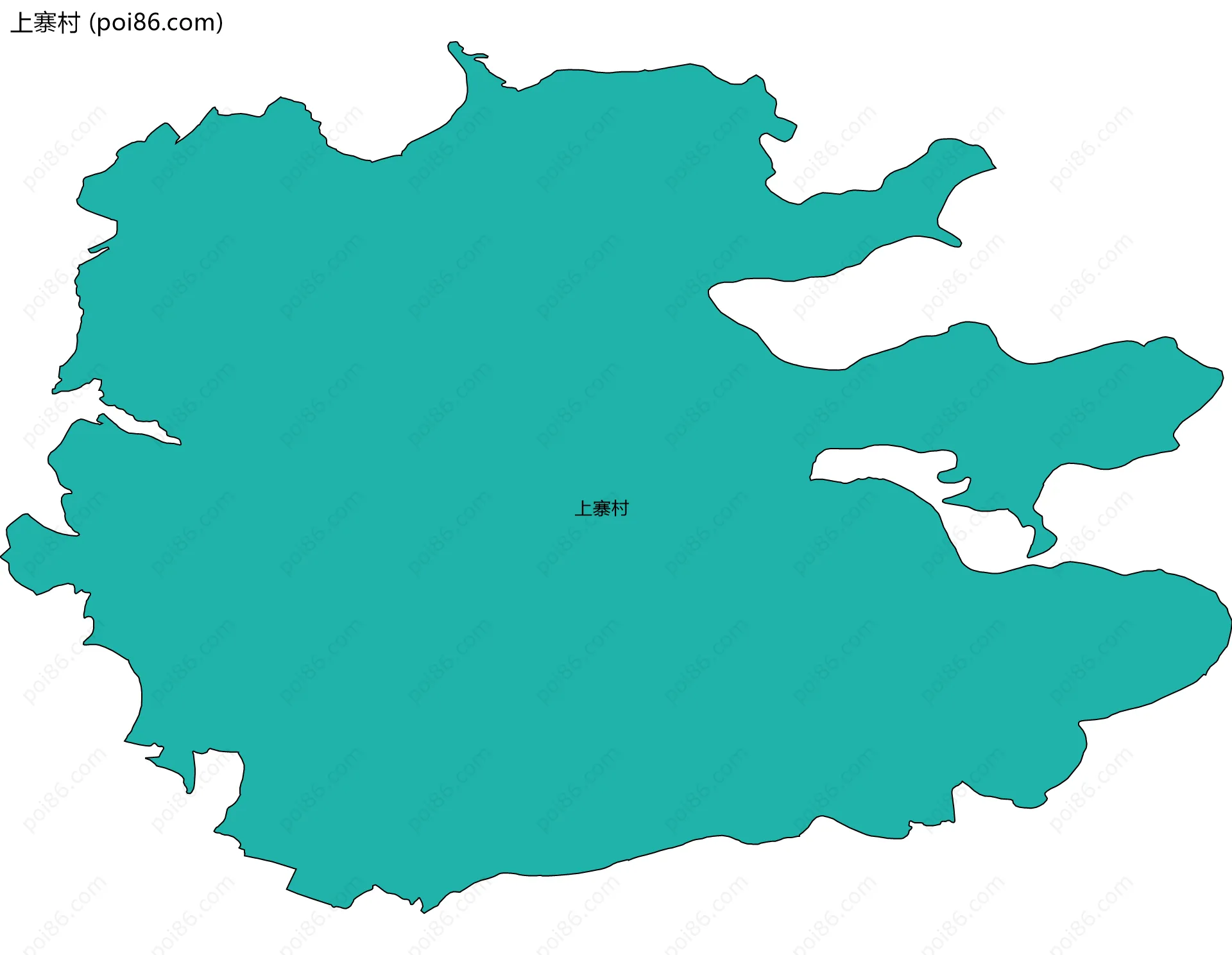 上寨村边界地图