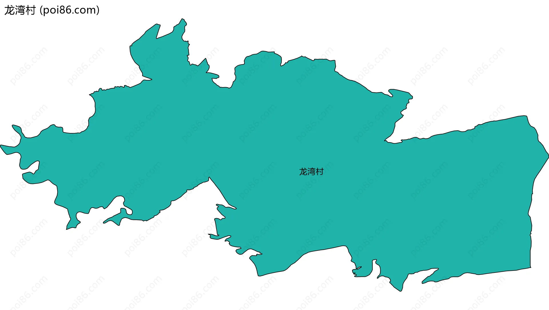 龙湾村边界地图