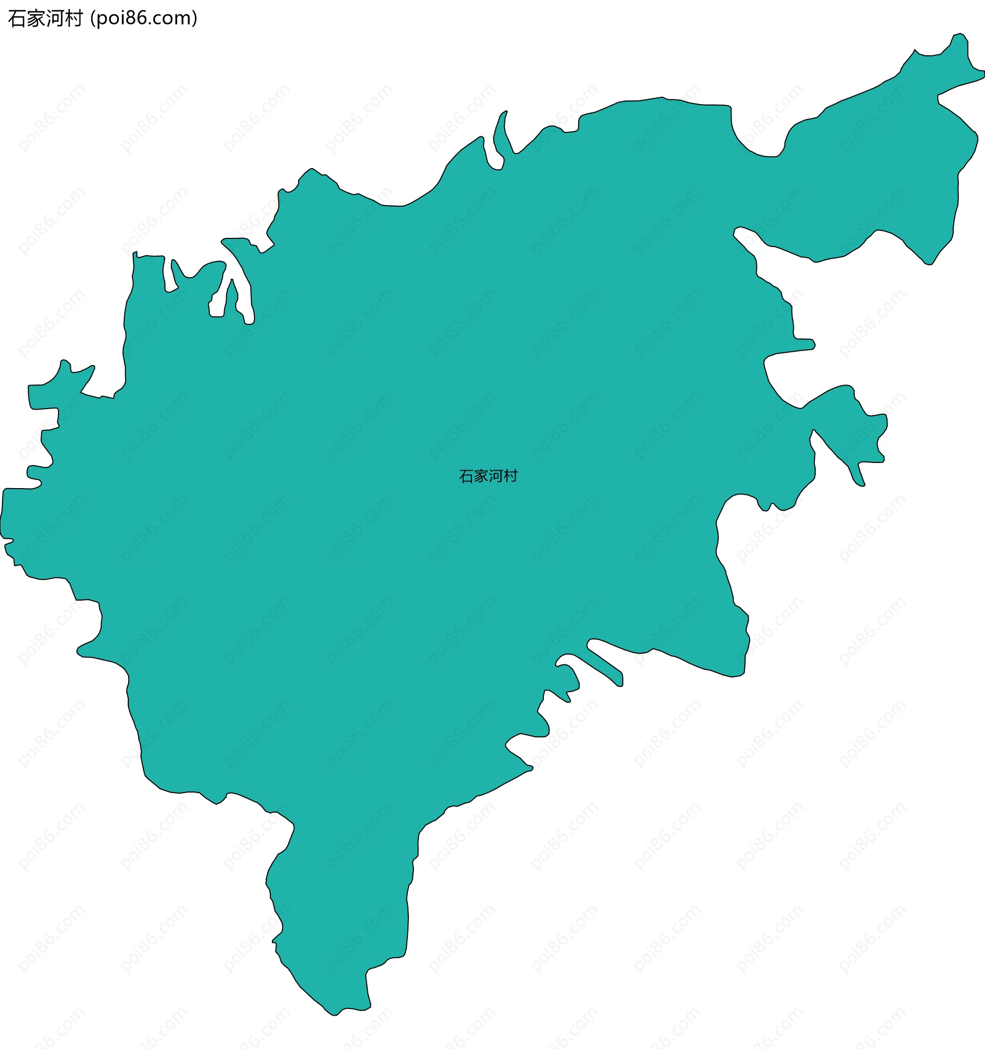 石家河村边界地图