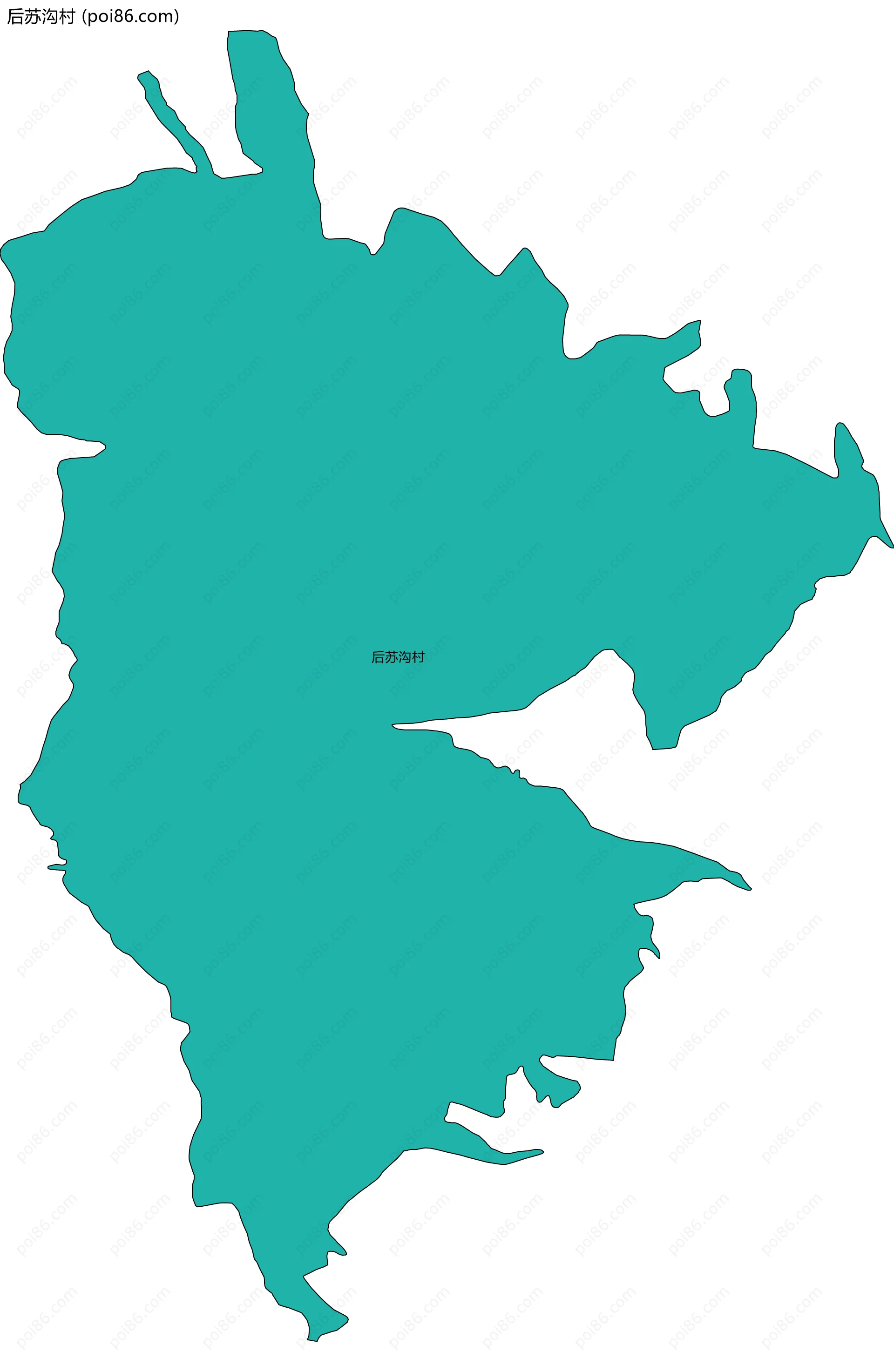 后苏沟村边界地图