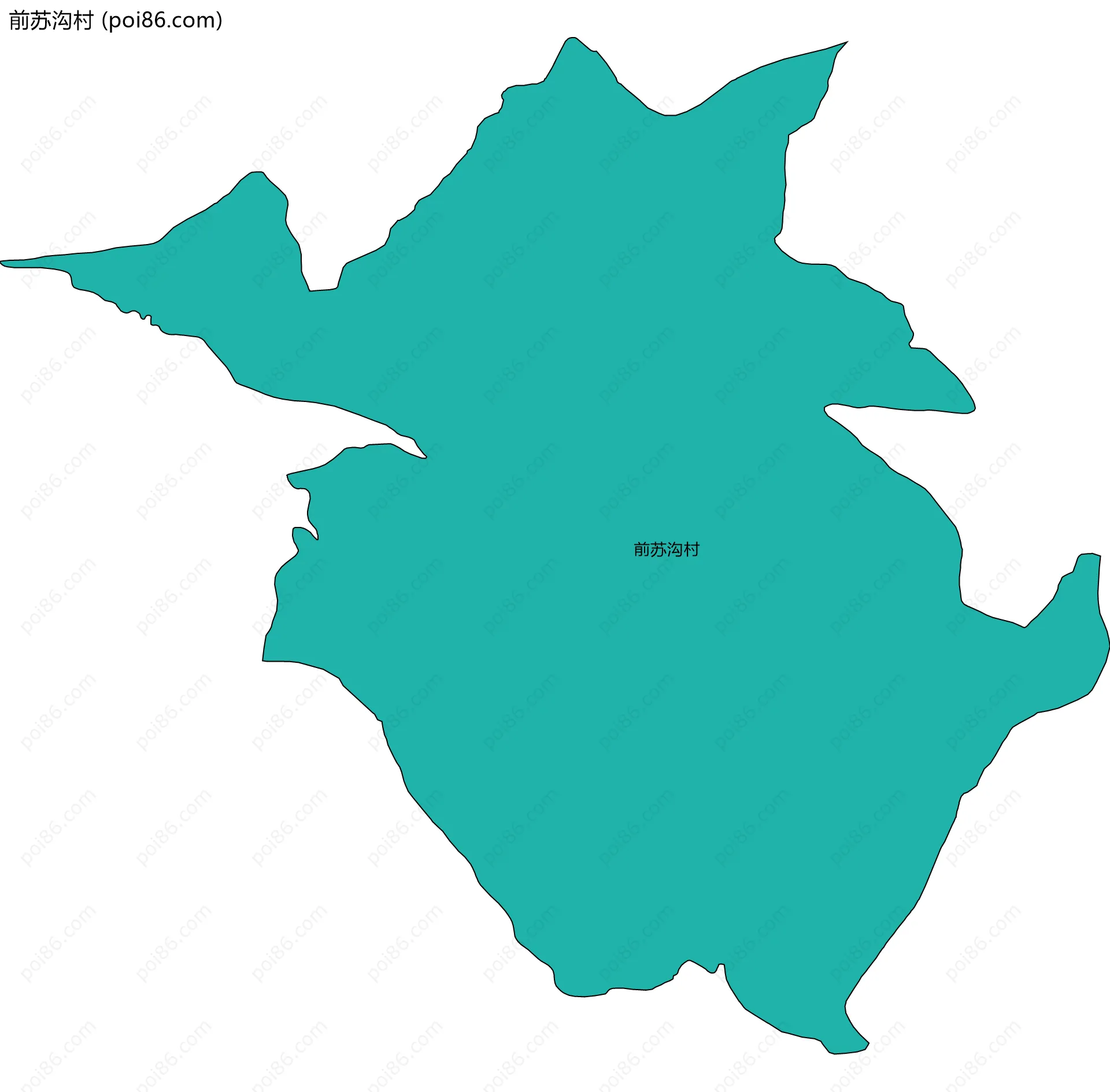 前苏沟村边界地图