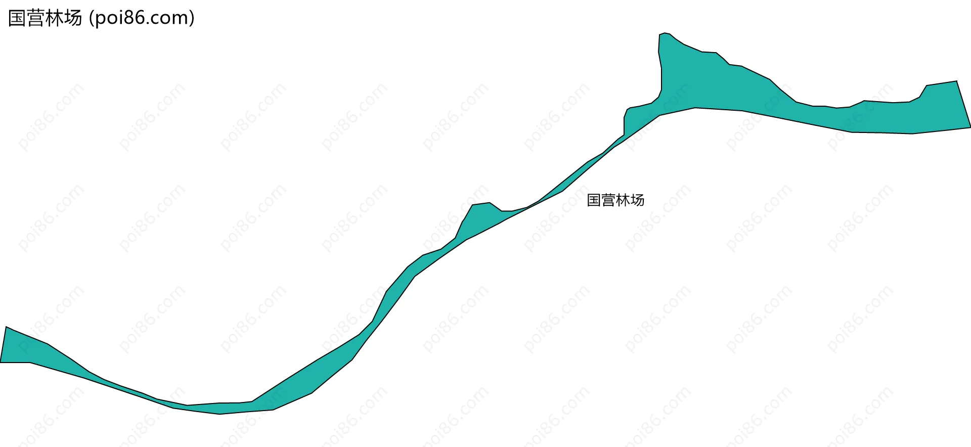 国营林场边界地图
