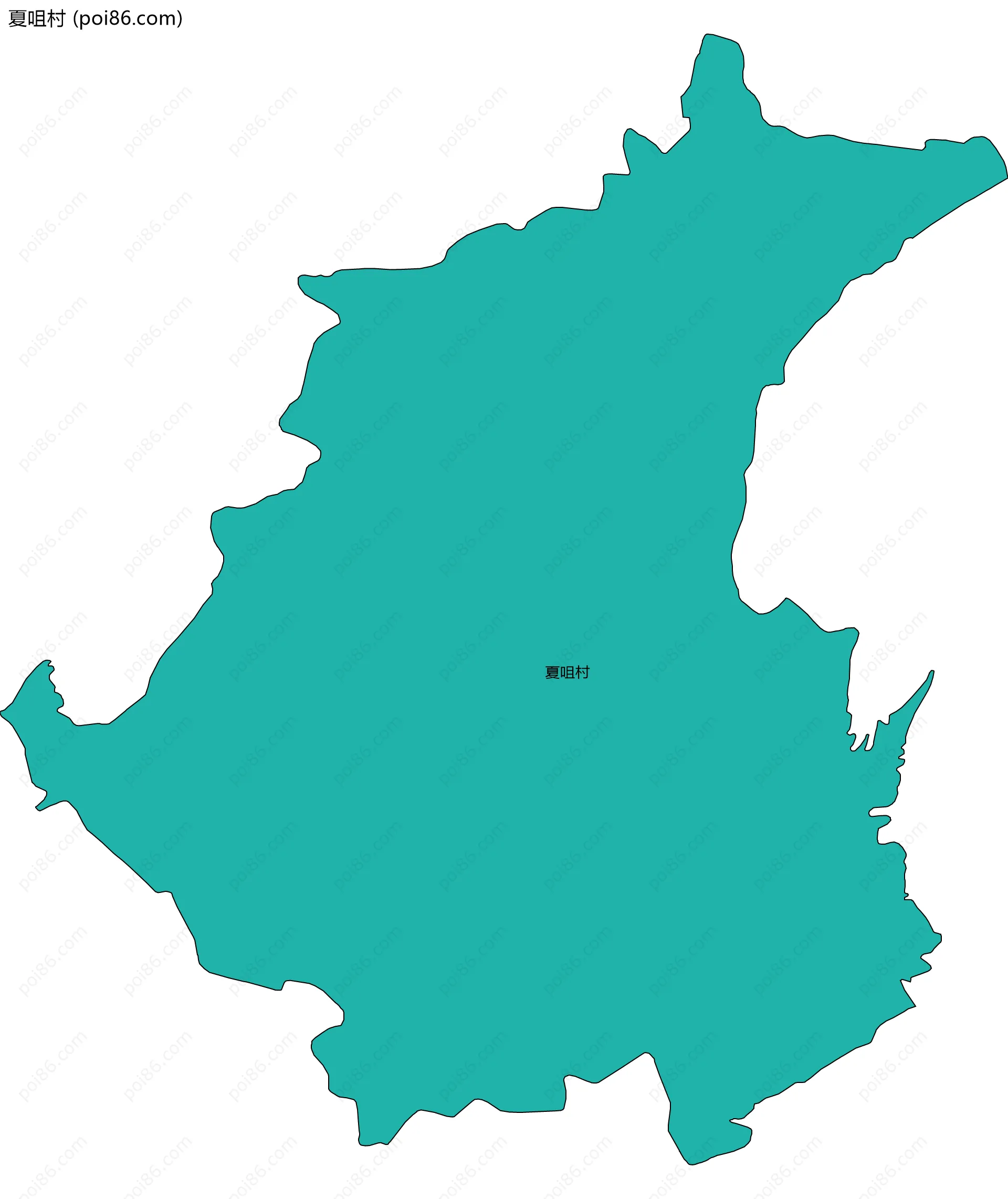 夏咀村边界地图