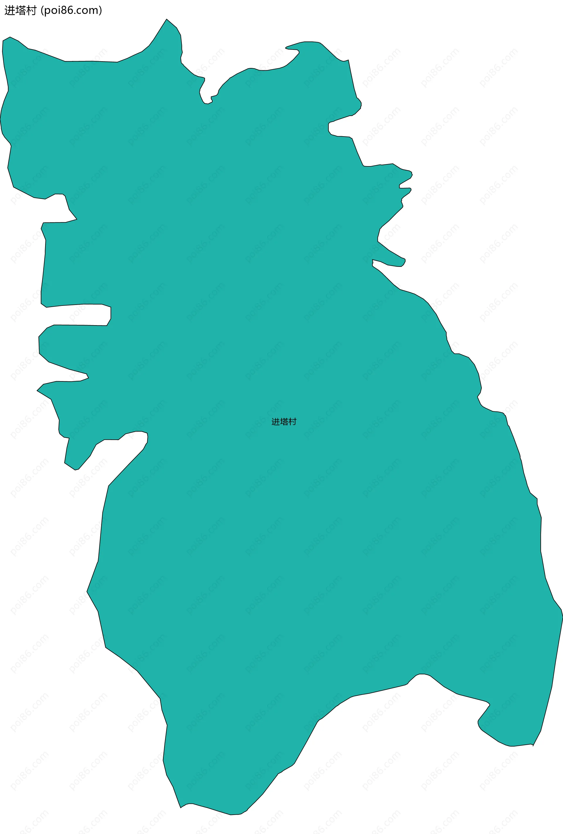 进塔村边界地图