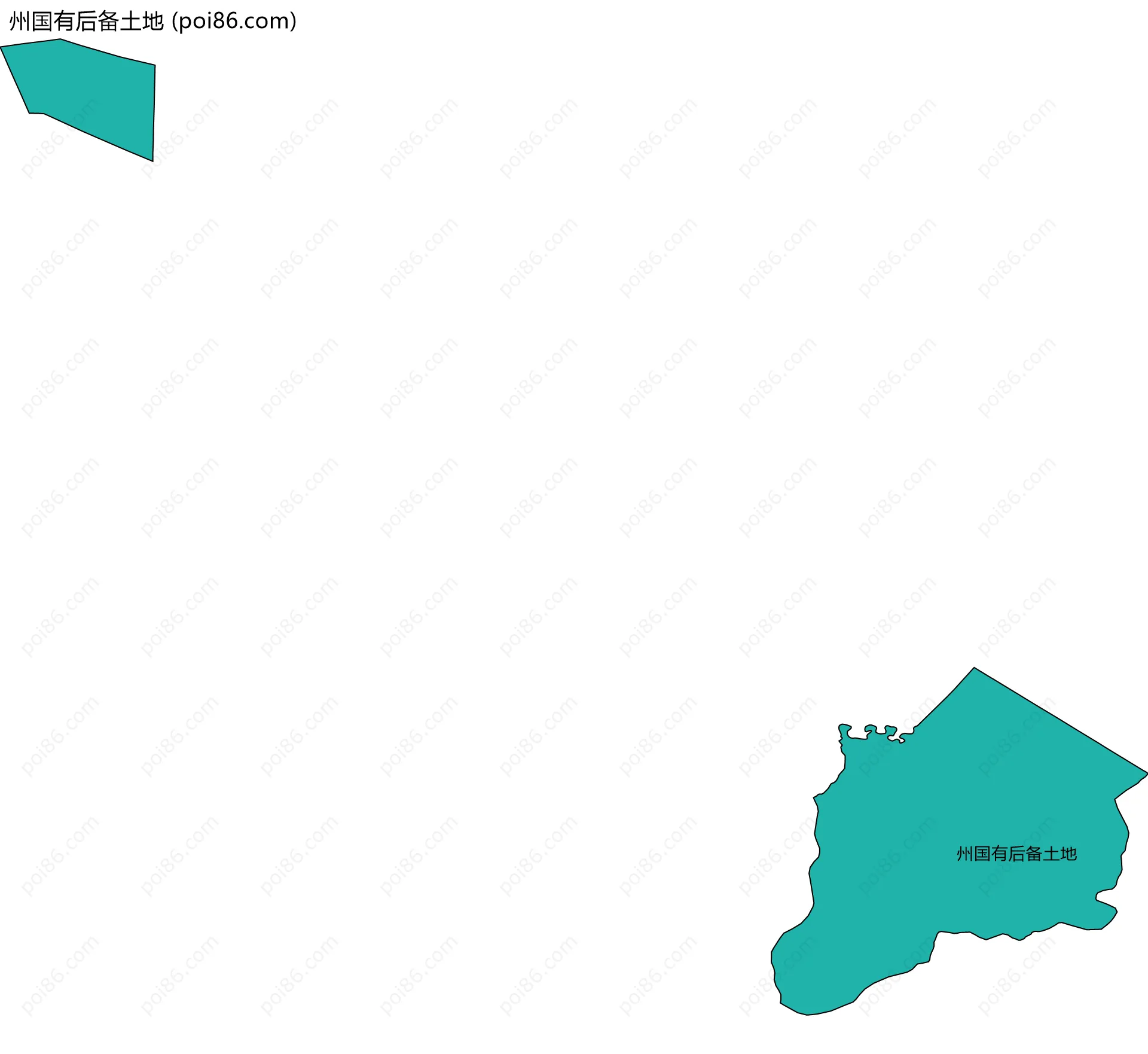 州国有后备土地边界地图