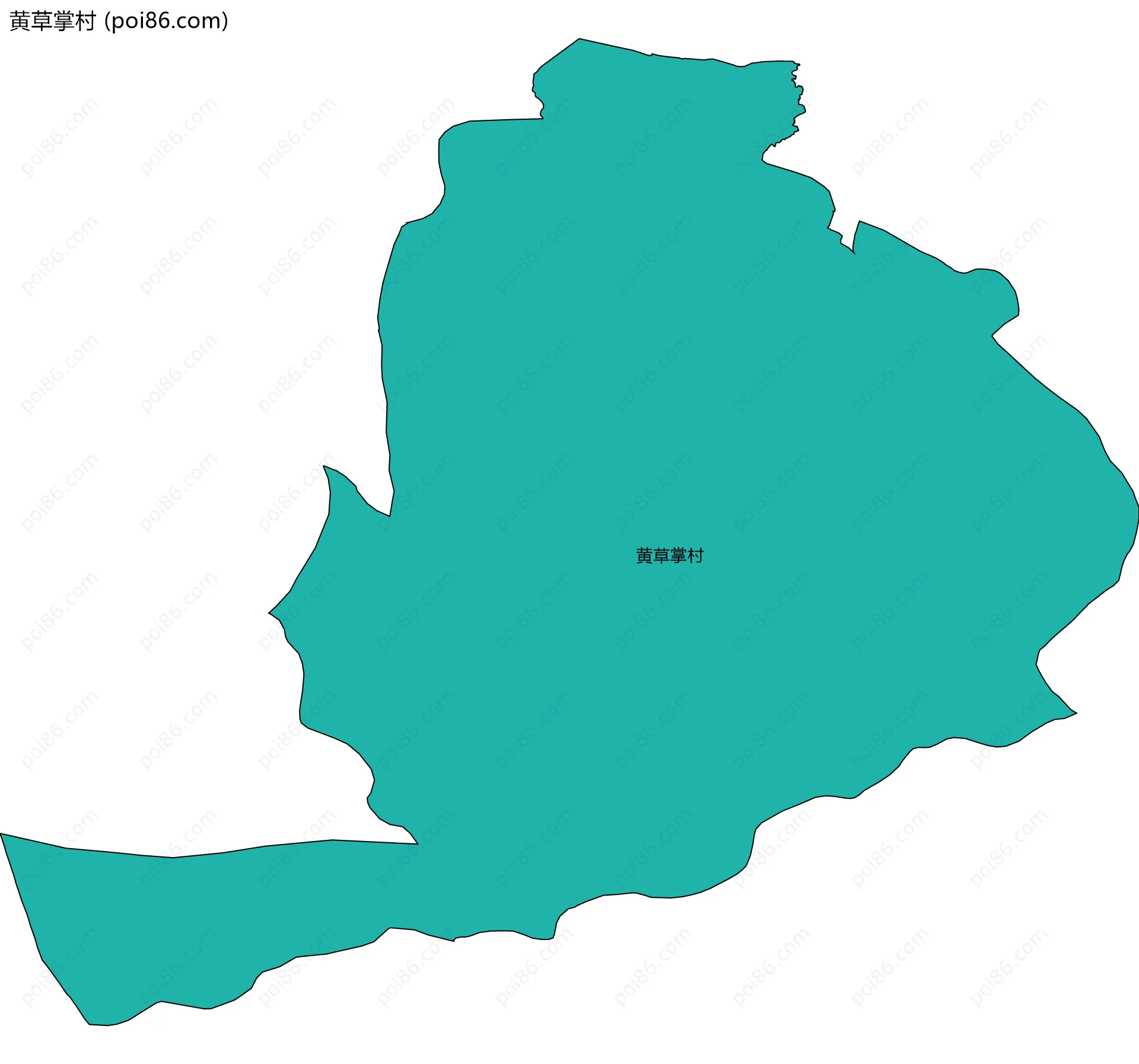 黄草掌村边界地图