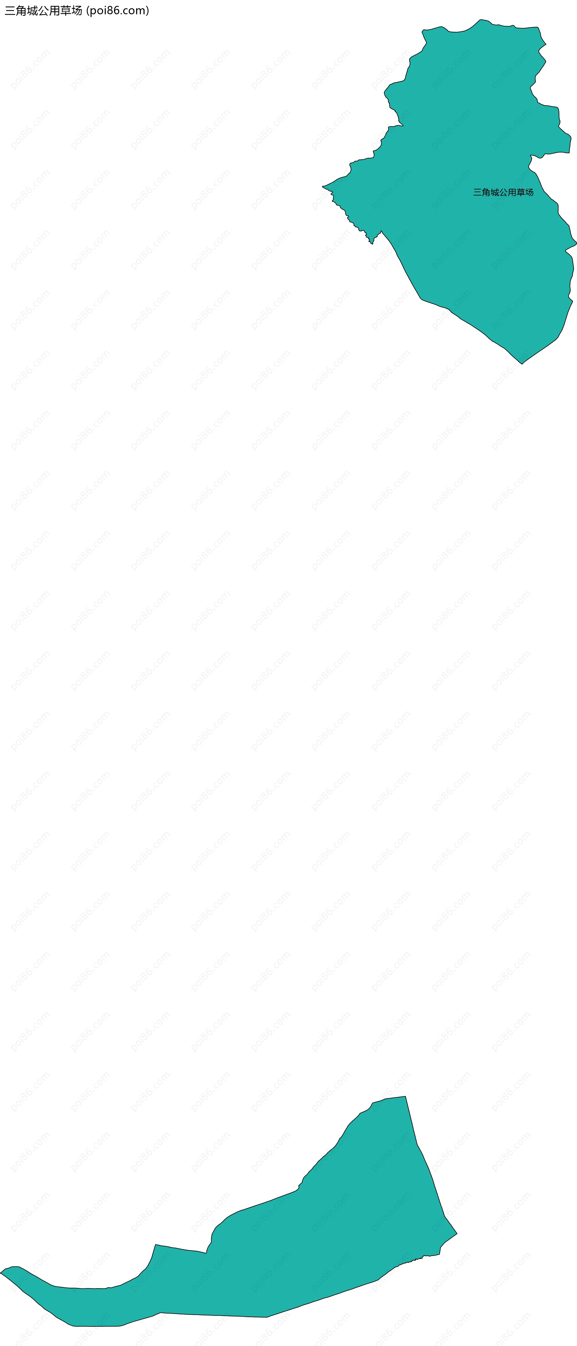 三角城公用草场边界地图