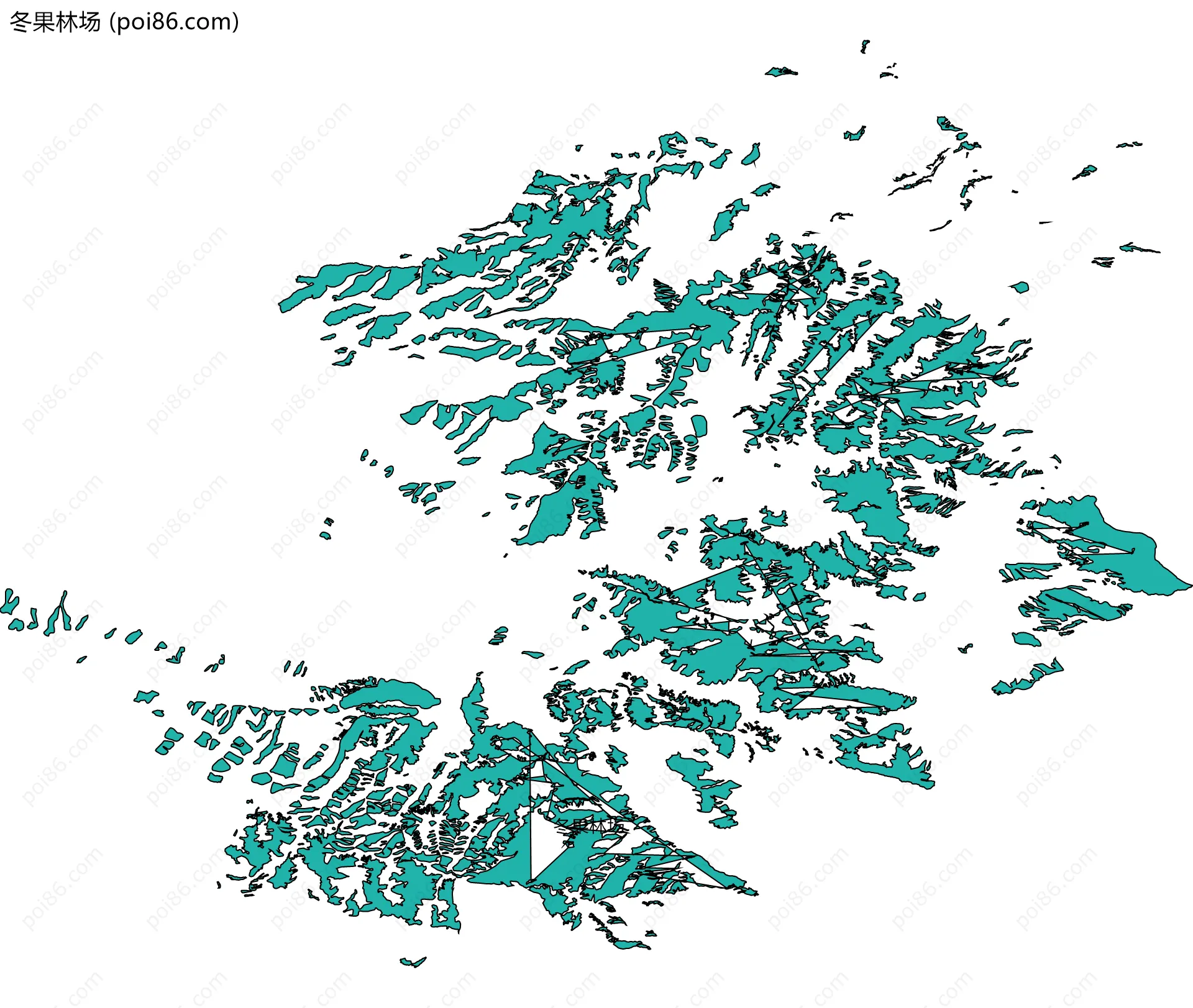 冬果林场边界地图