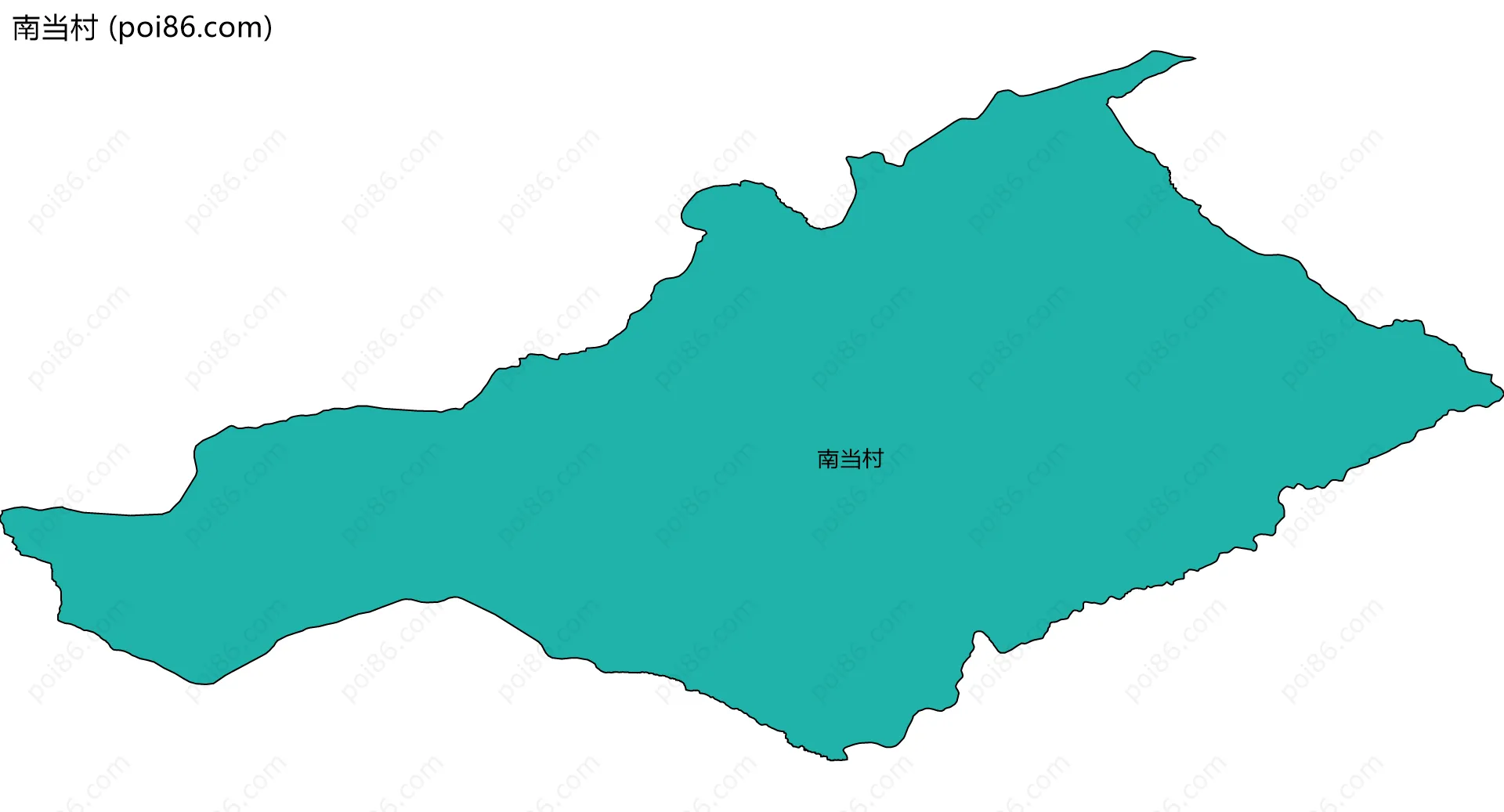 南当村边界地图