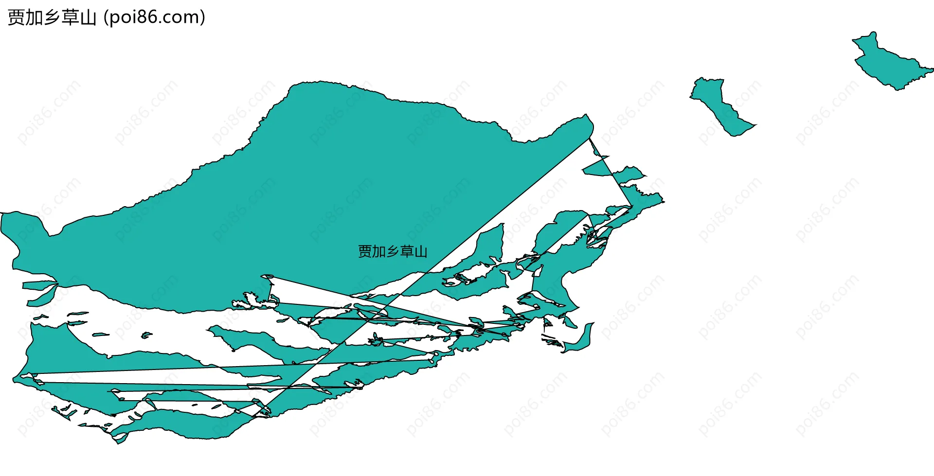 贾加乡草山边界地图