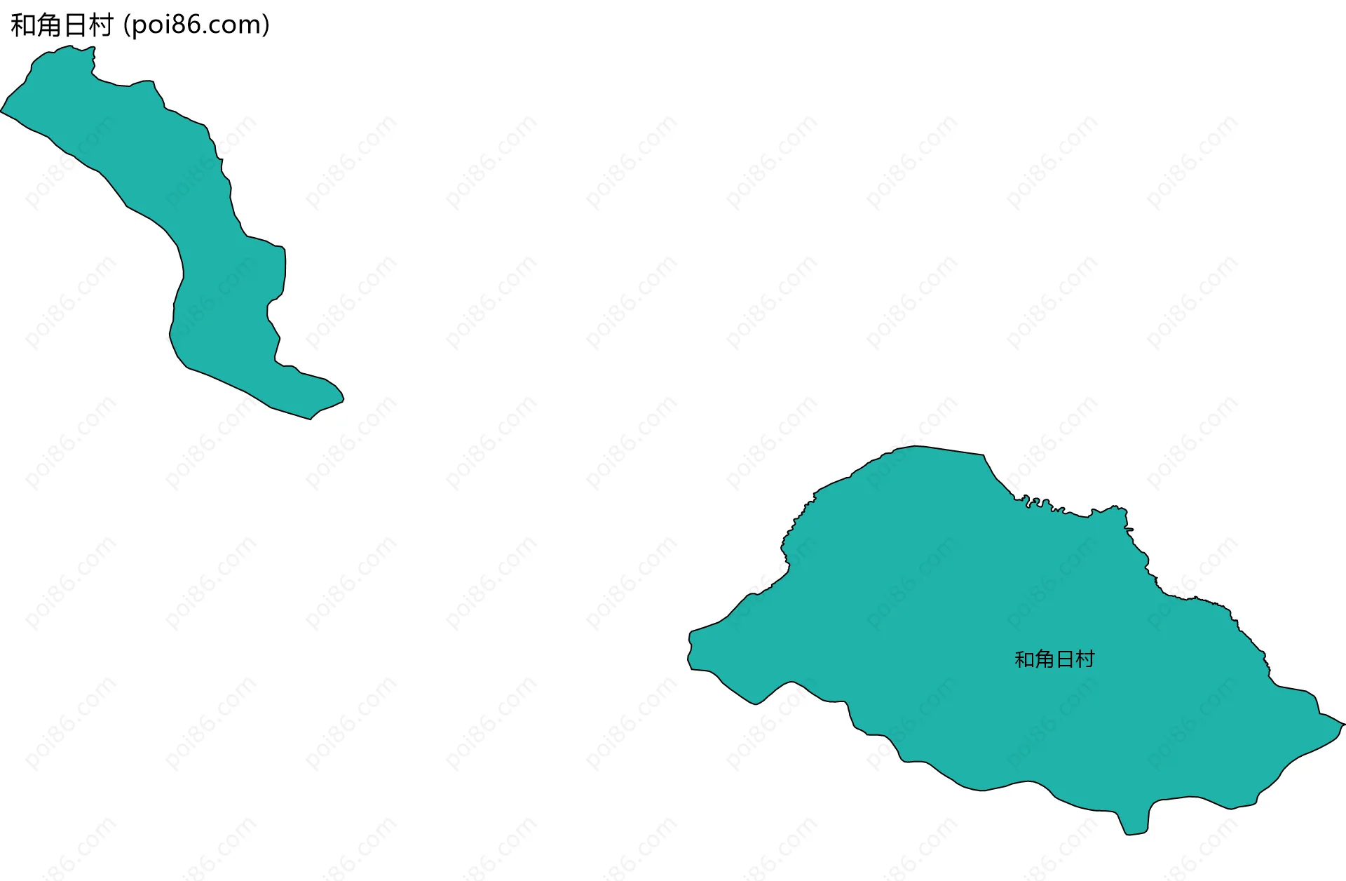 和角日村边界地图