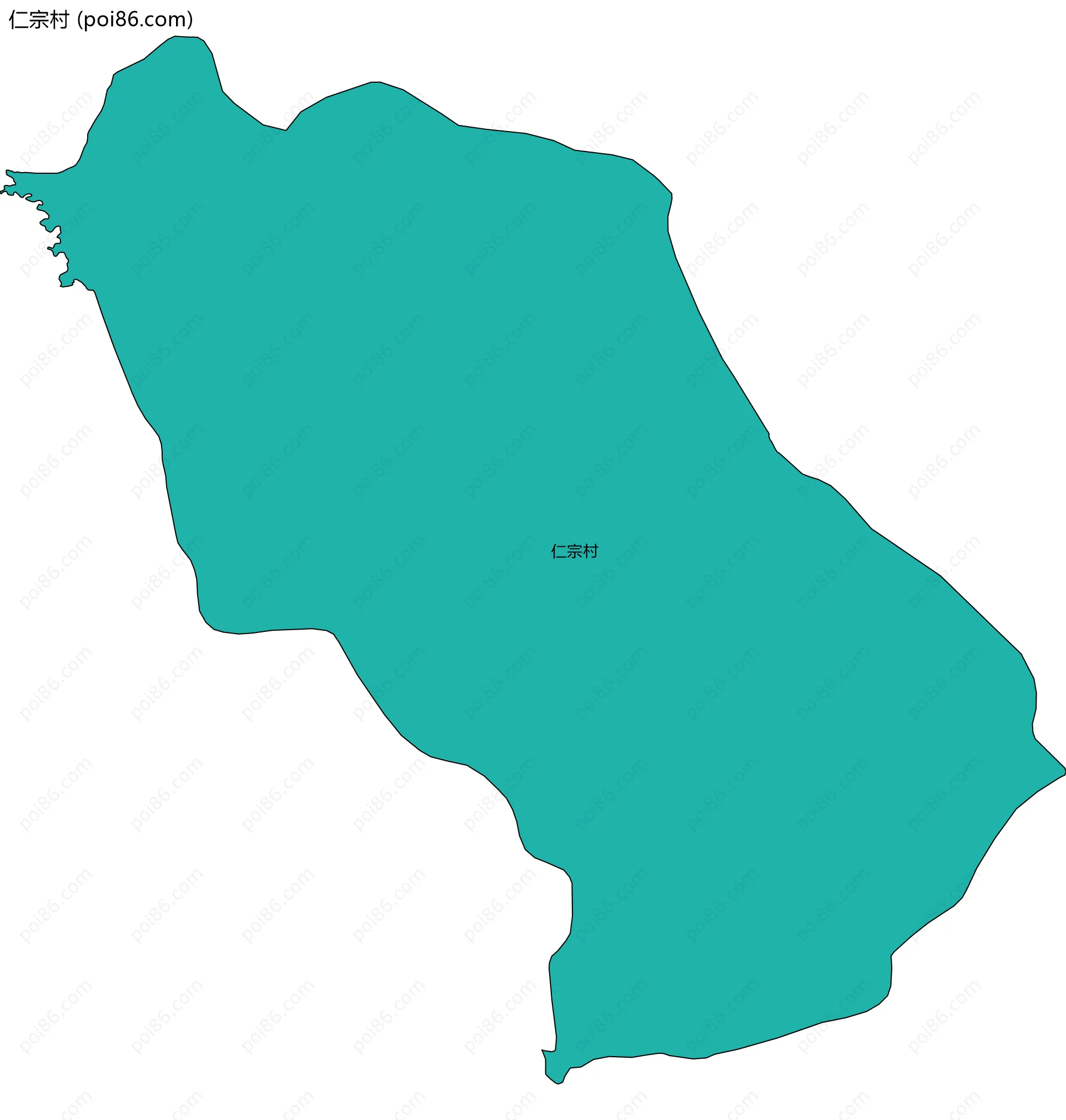 仁宗村边界地图