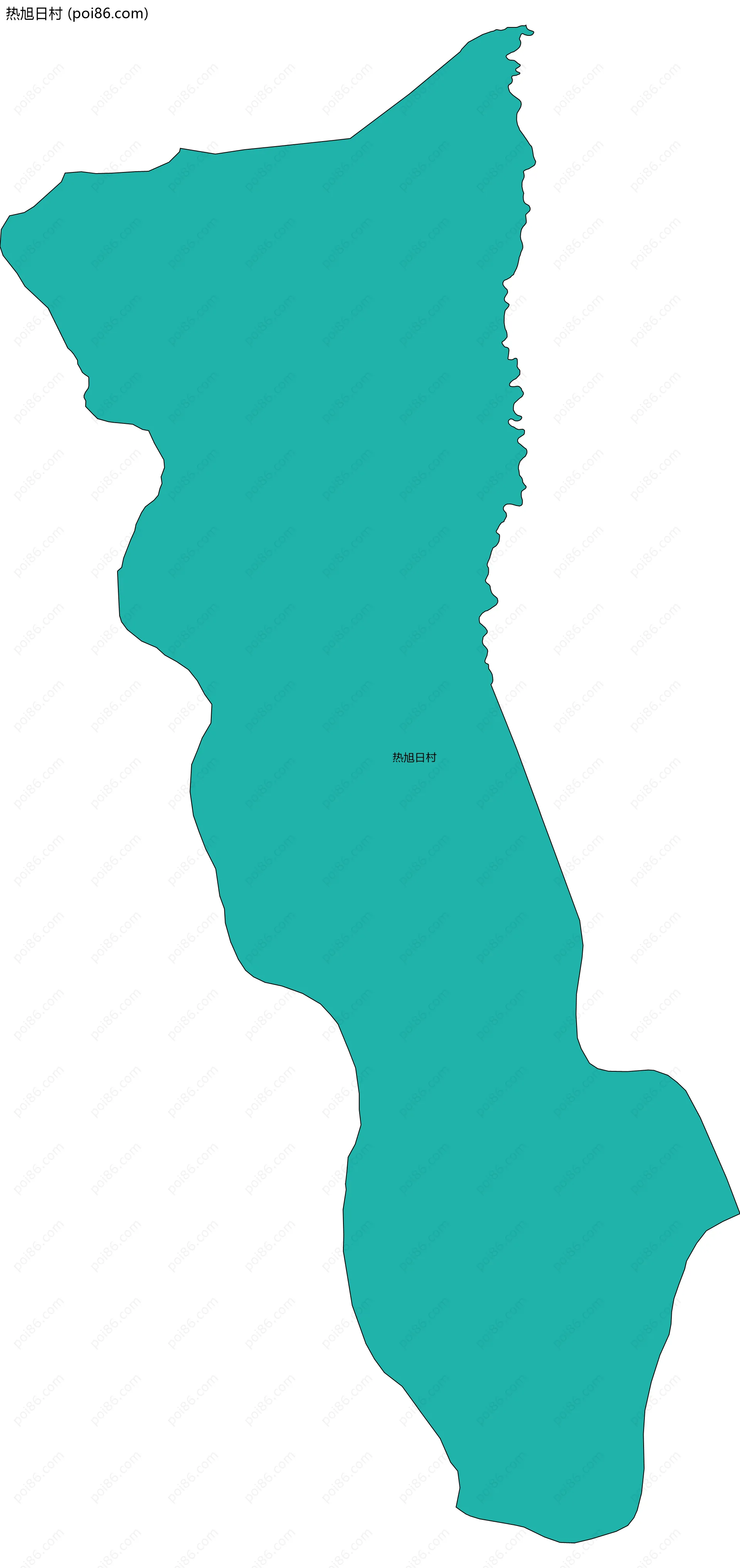 热旭日村边界地图