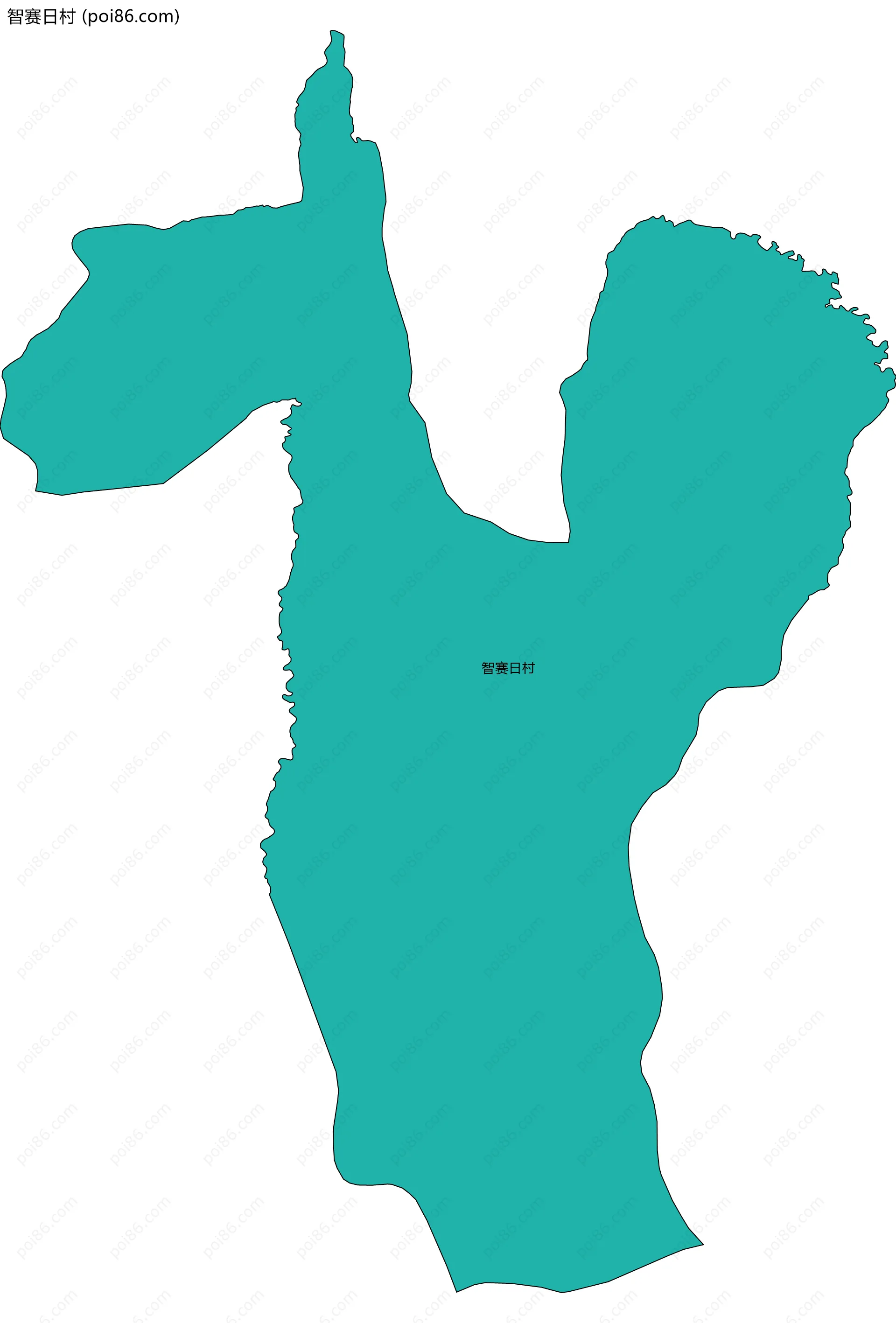 智赛日村边界地图