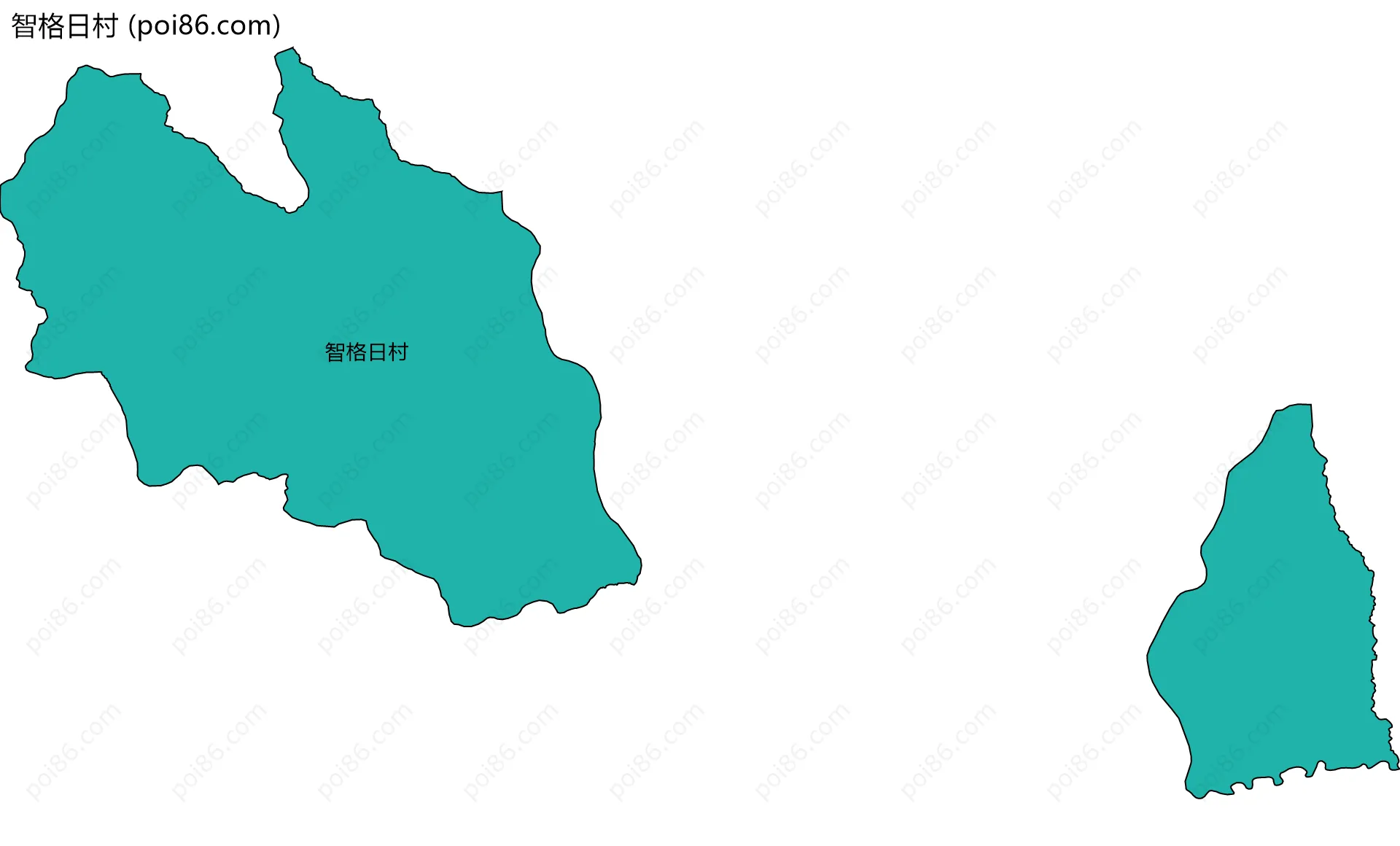 智格日村边界地图