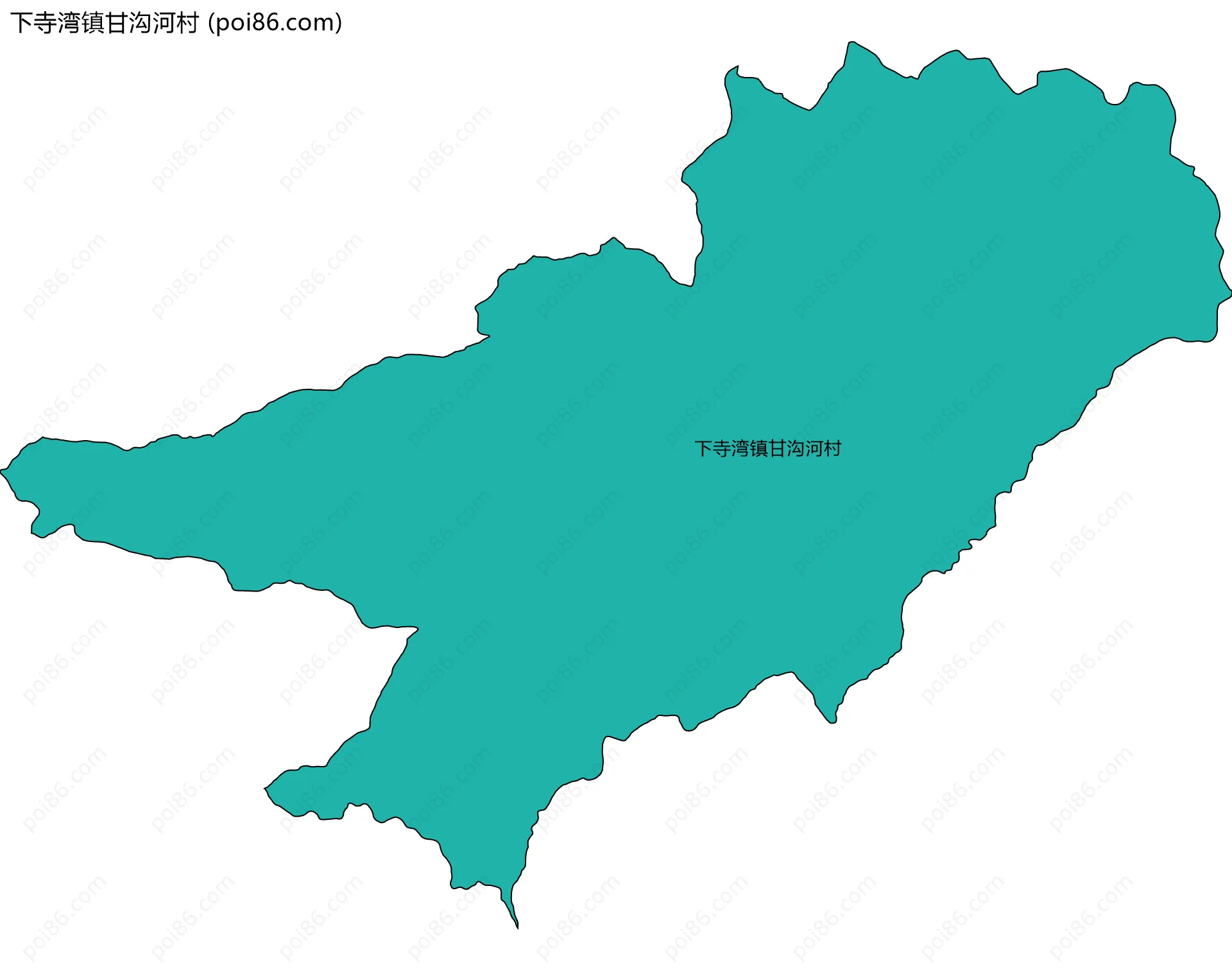 下寺湾镇甘沟河村边界地图