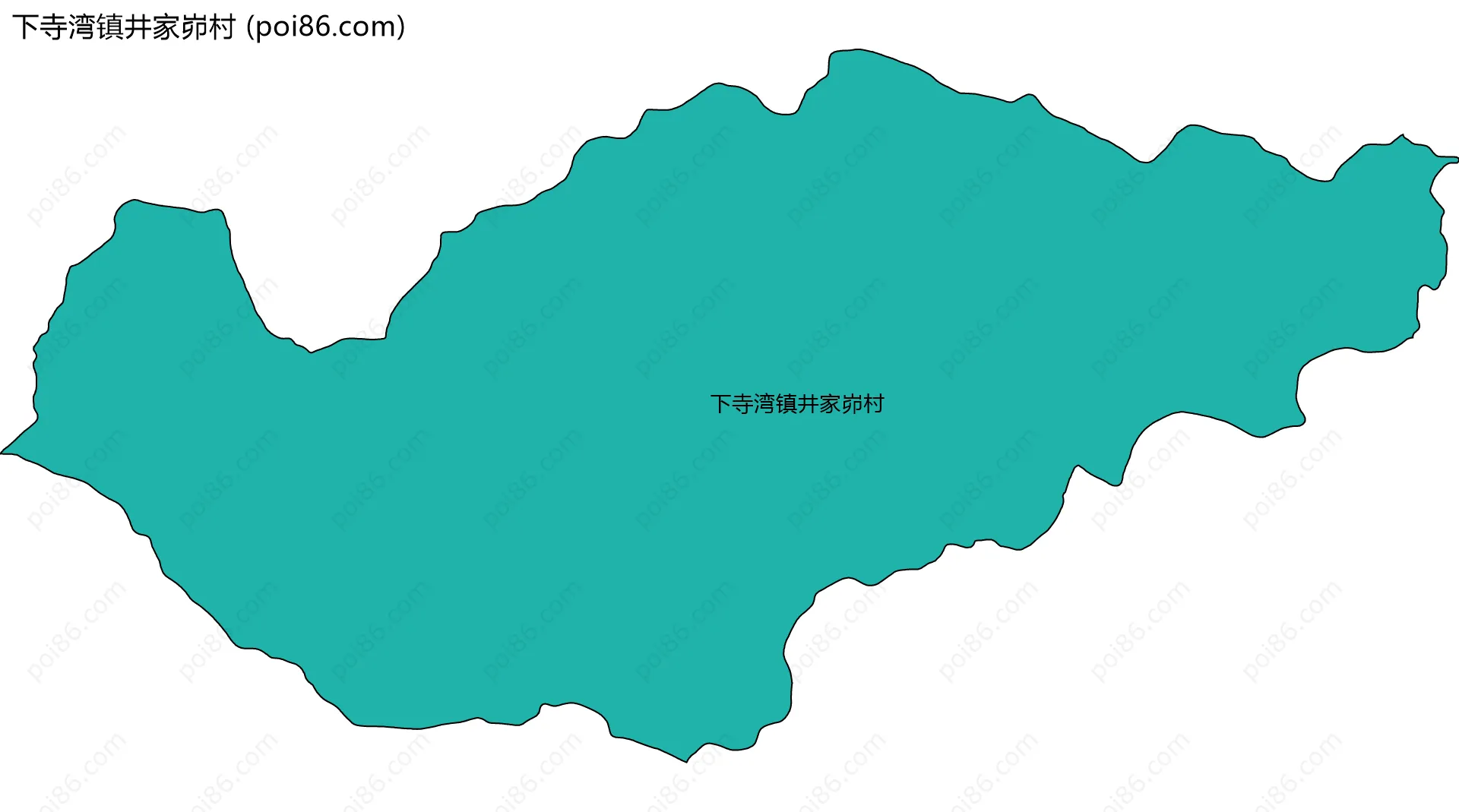 下寺湾镇井家峁村边界地图