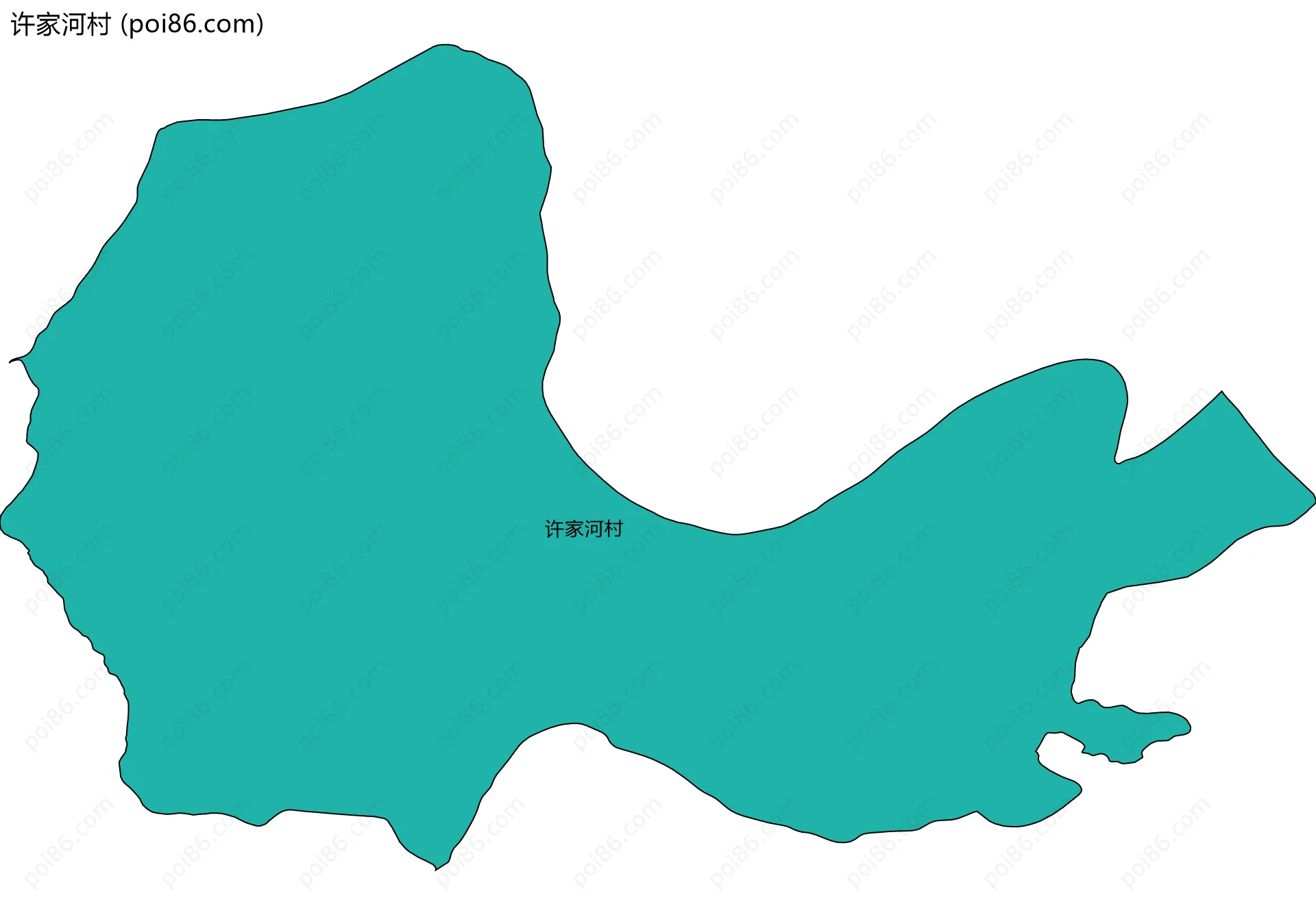 许家河村边界地图