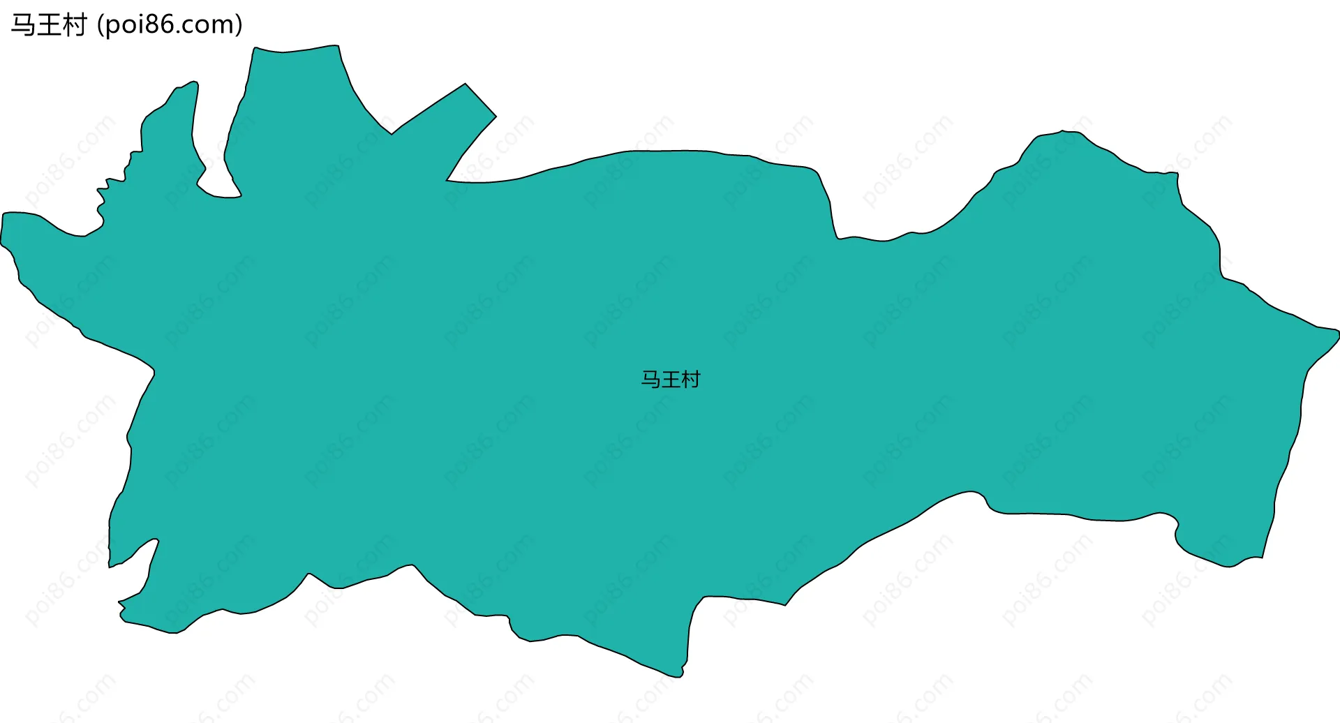 马王村边界地图