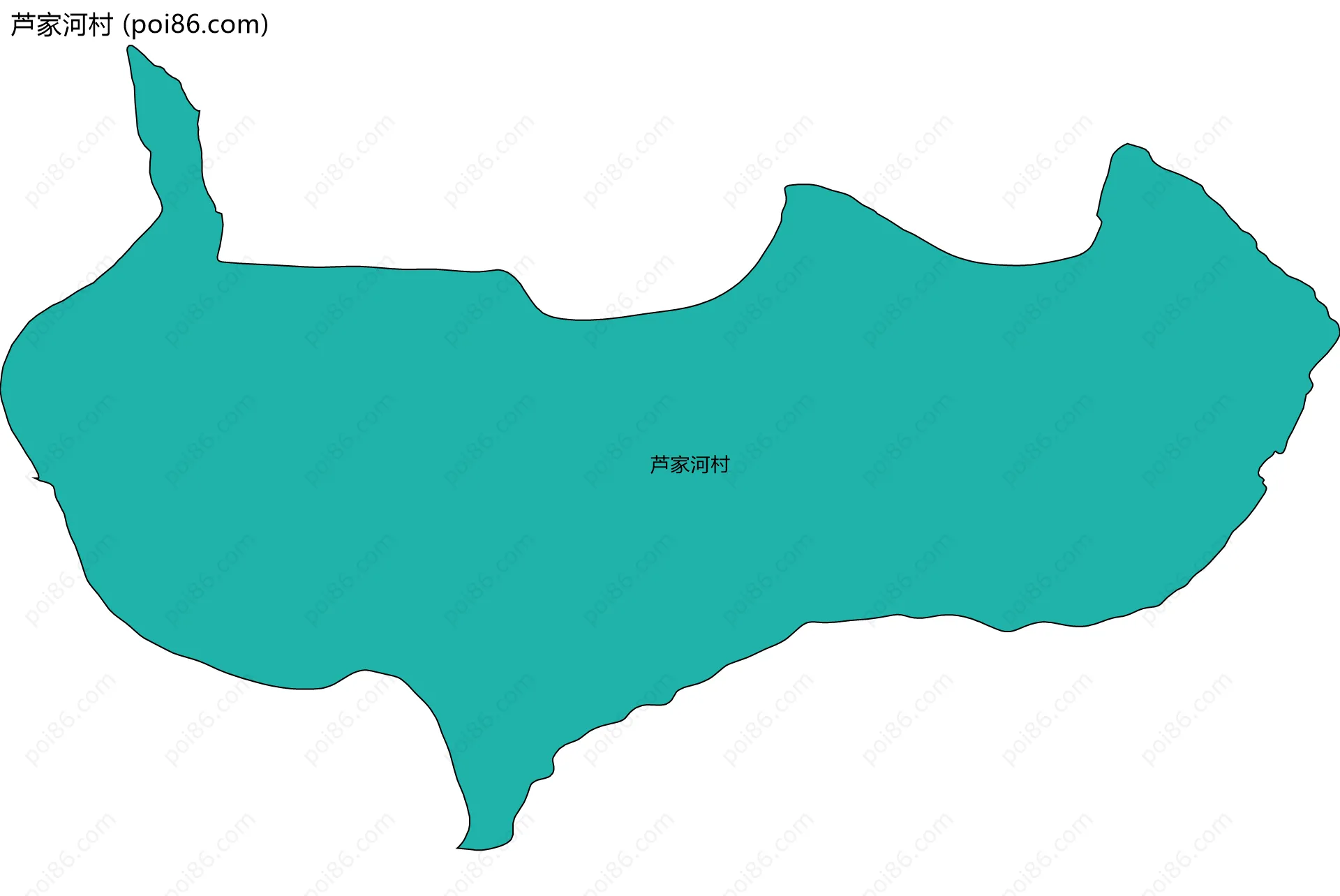 芦家河村边界地图